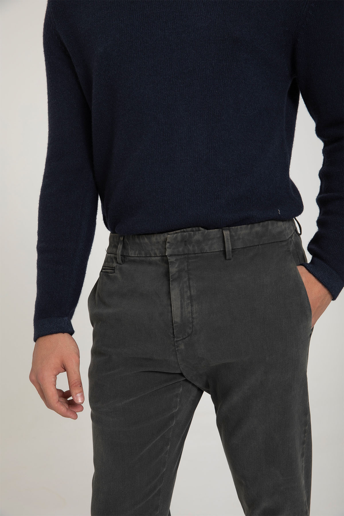 Dondup Slim Fit Yandan Cepli Pantolon-Pantolon-Libas