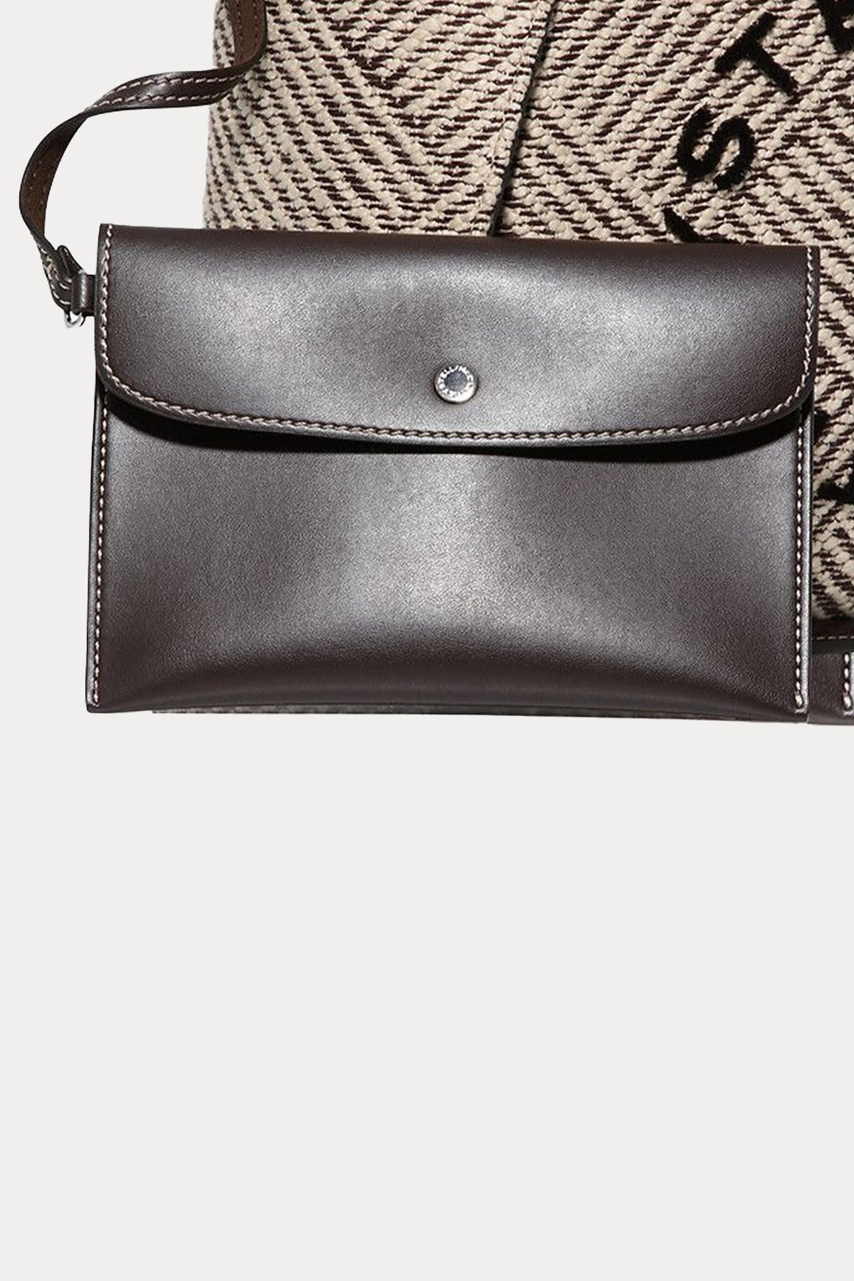 Stella Mccartney Logolu Medium Örgü Crossbody Çanta