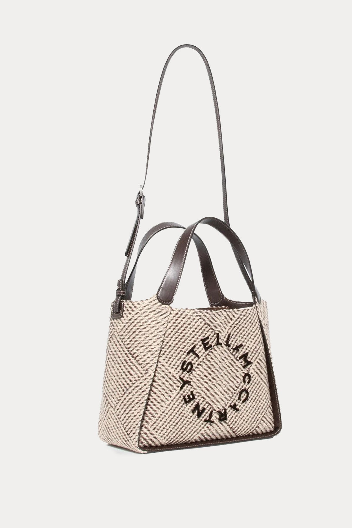 Stella Mccartney Logolu Medium Örgü Crossbody Çanta