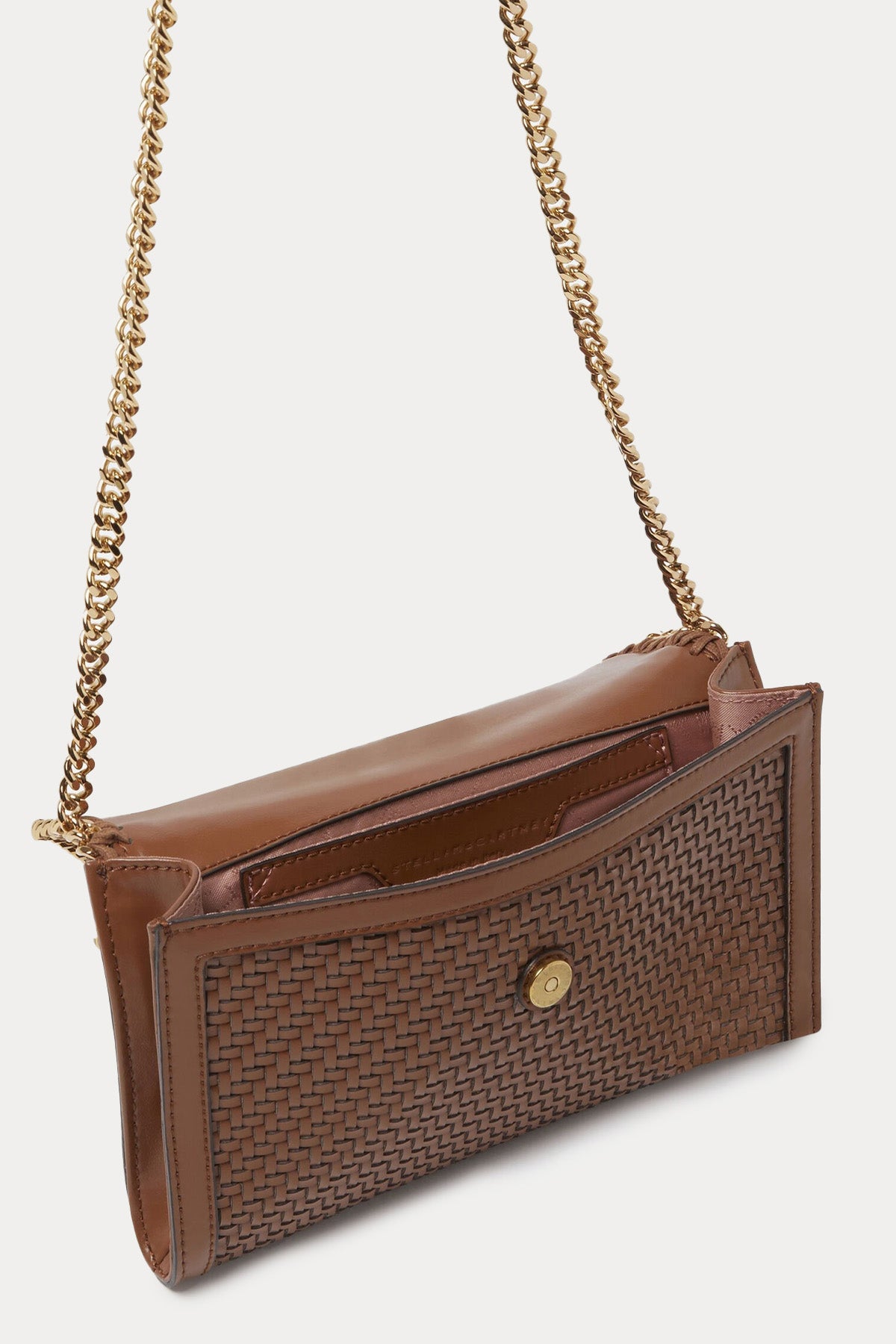 Stella Mccartney Zincir Askılı Örgü Clutch Çanta-Çanta-Libas