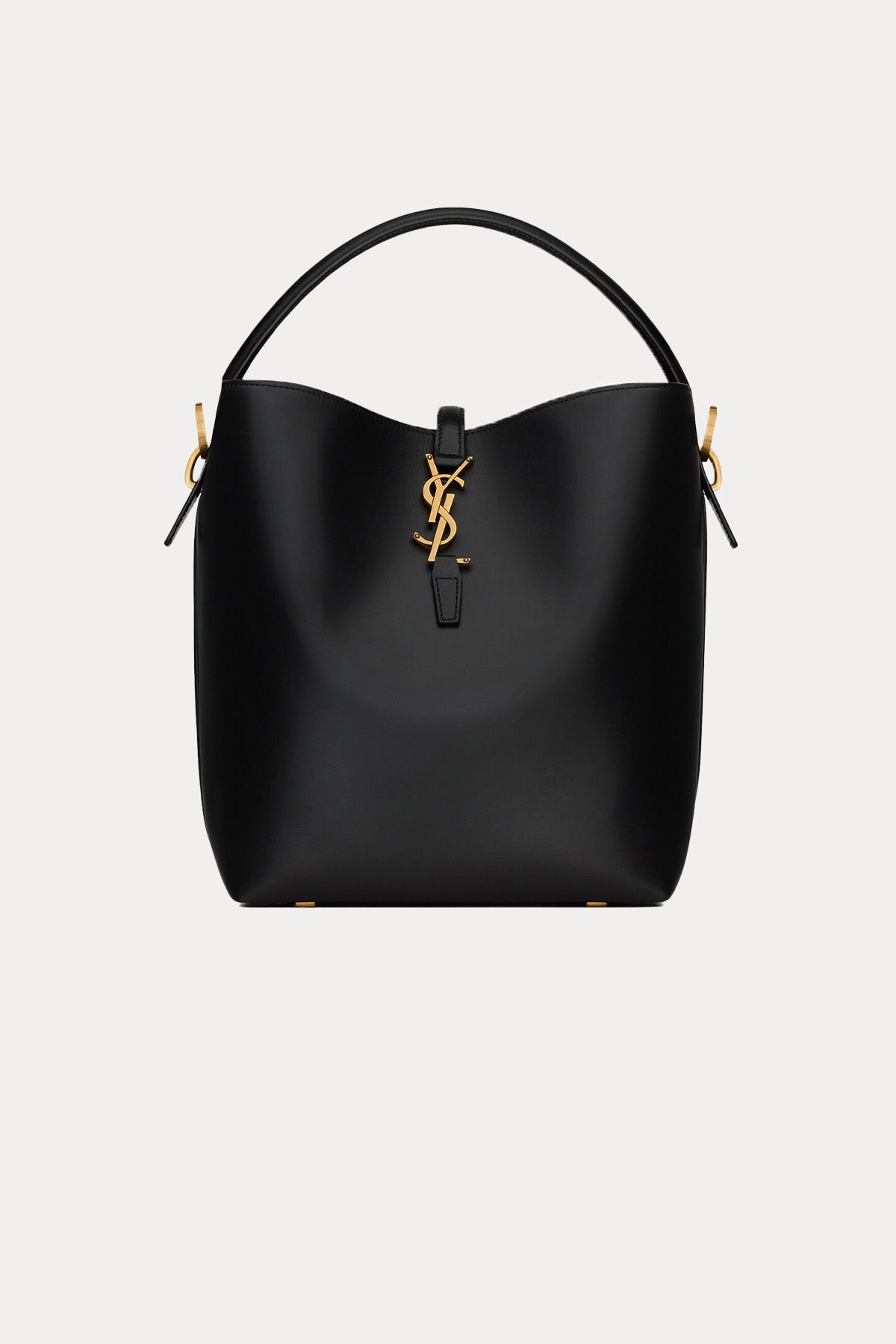 Saint Laurent Logolu Medium Deri Omuz Çantası-Çanta-Libas