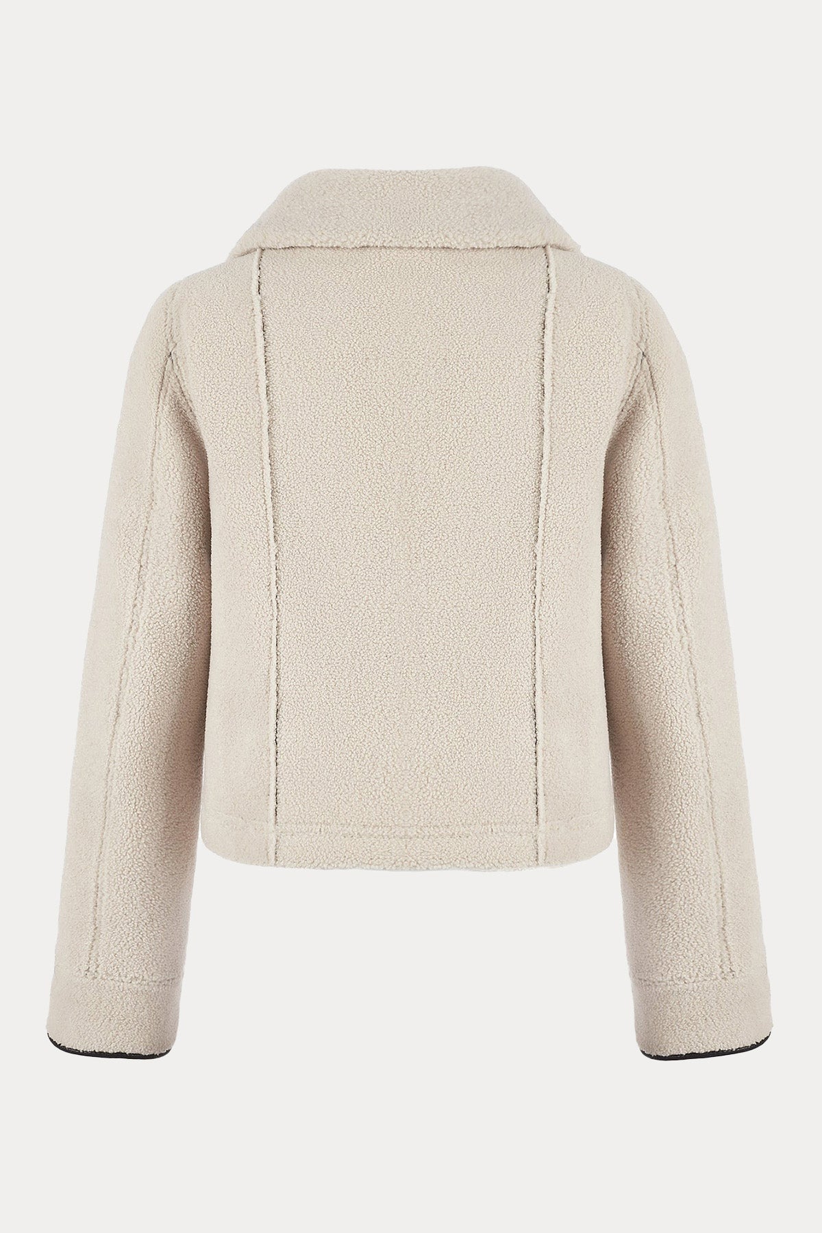 Urbancode Çift Taraflı Kürklü Kruvaze Deri Mont