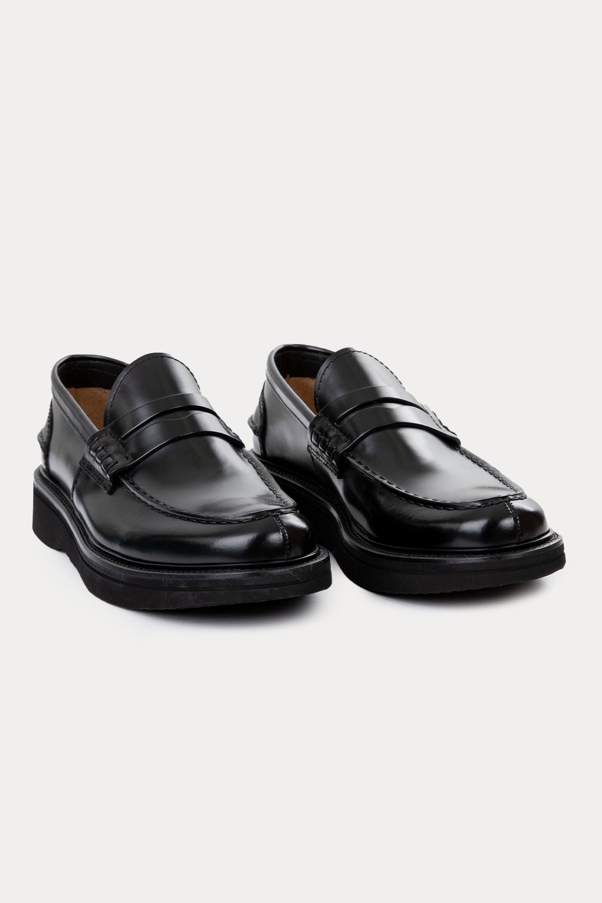 Green George Deri Loafer Ayakkabı 2024 POLISHED NERO