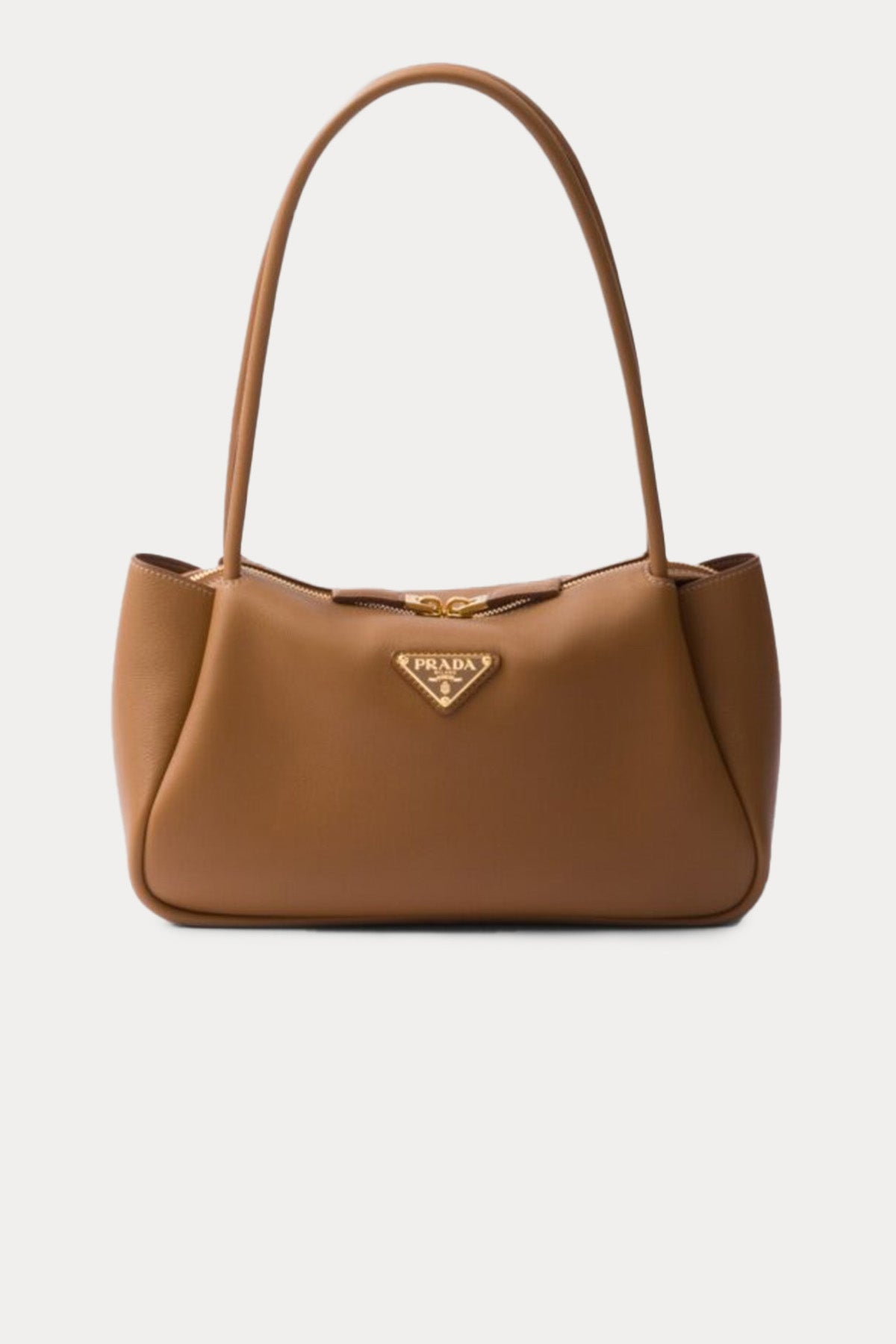 Prada Logolu Medium Yumuşak Deri Omuz Çantası