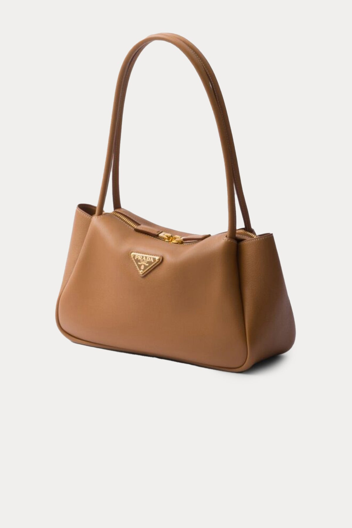 Prada Logolu Medium Yumuşak Deri Omuz Çantası