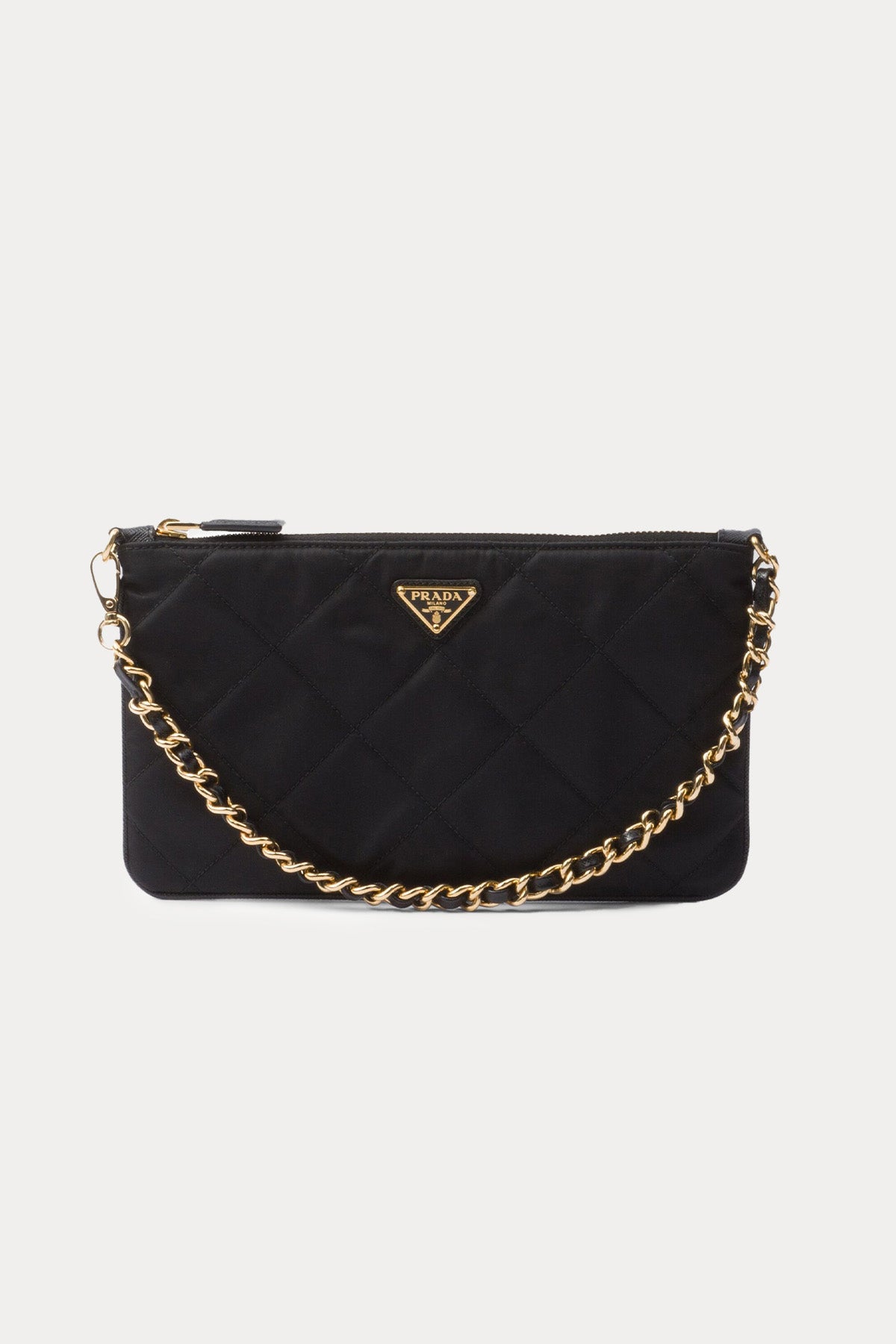 Prada Re-Nylon Zincir Örgü Clutch Çanta