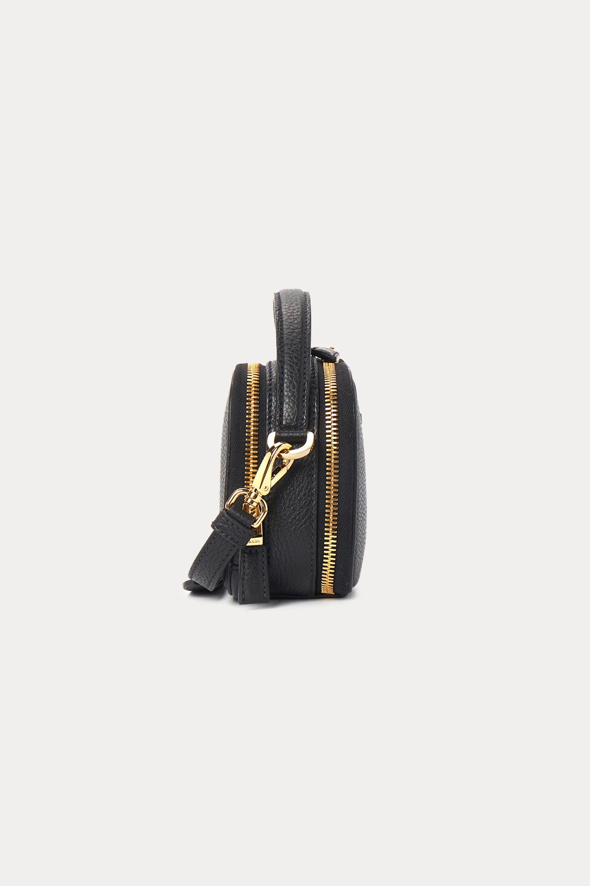 Prada Logolu Çift Bölmeli Deri Small Omuz Çantası