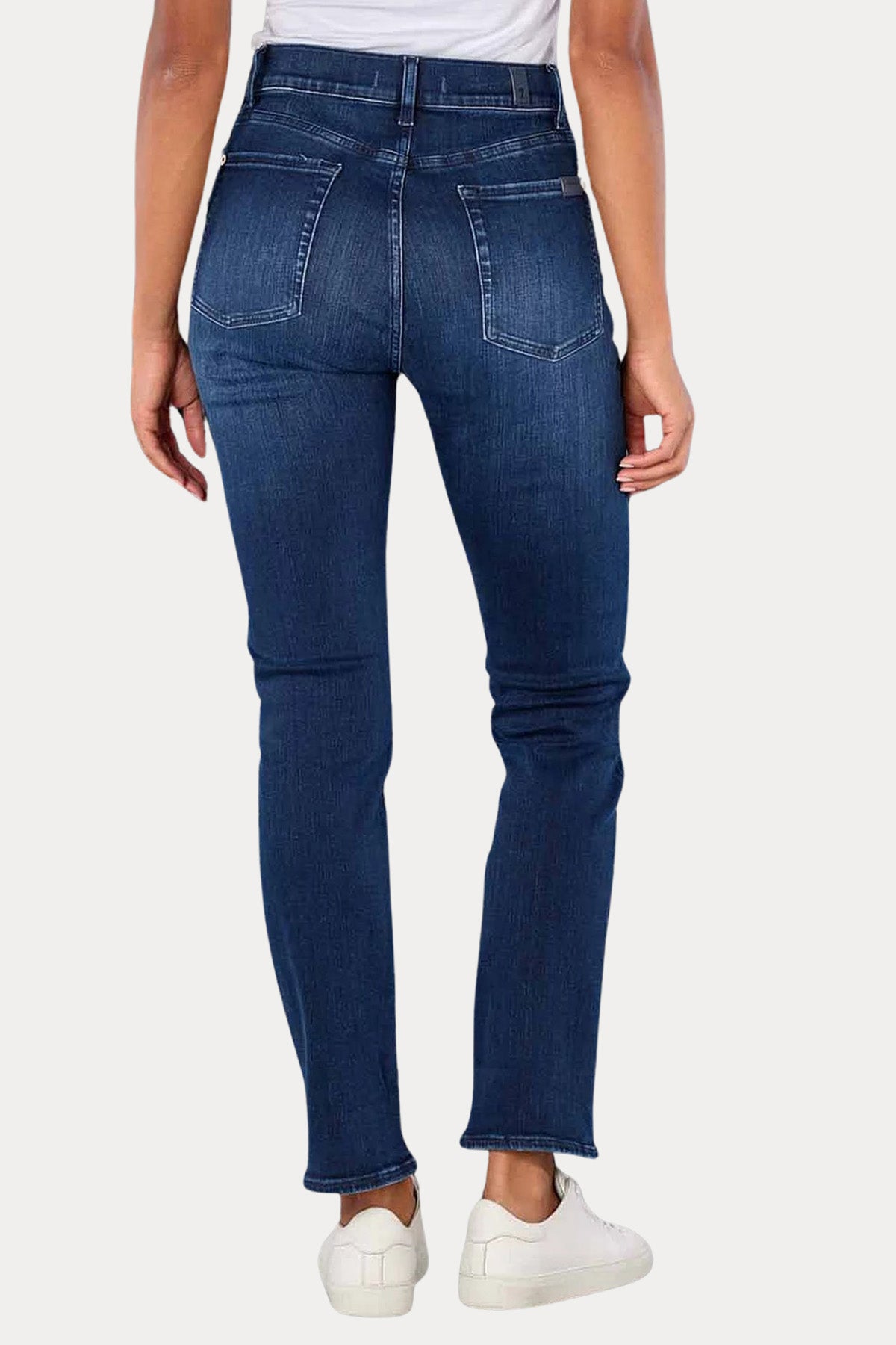 7 For All Mankind Relaxed Skinny Fit Yıkamalı Streç Jeans-Jeans-Libas