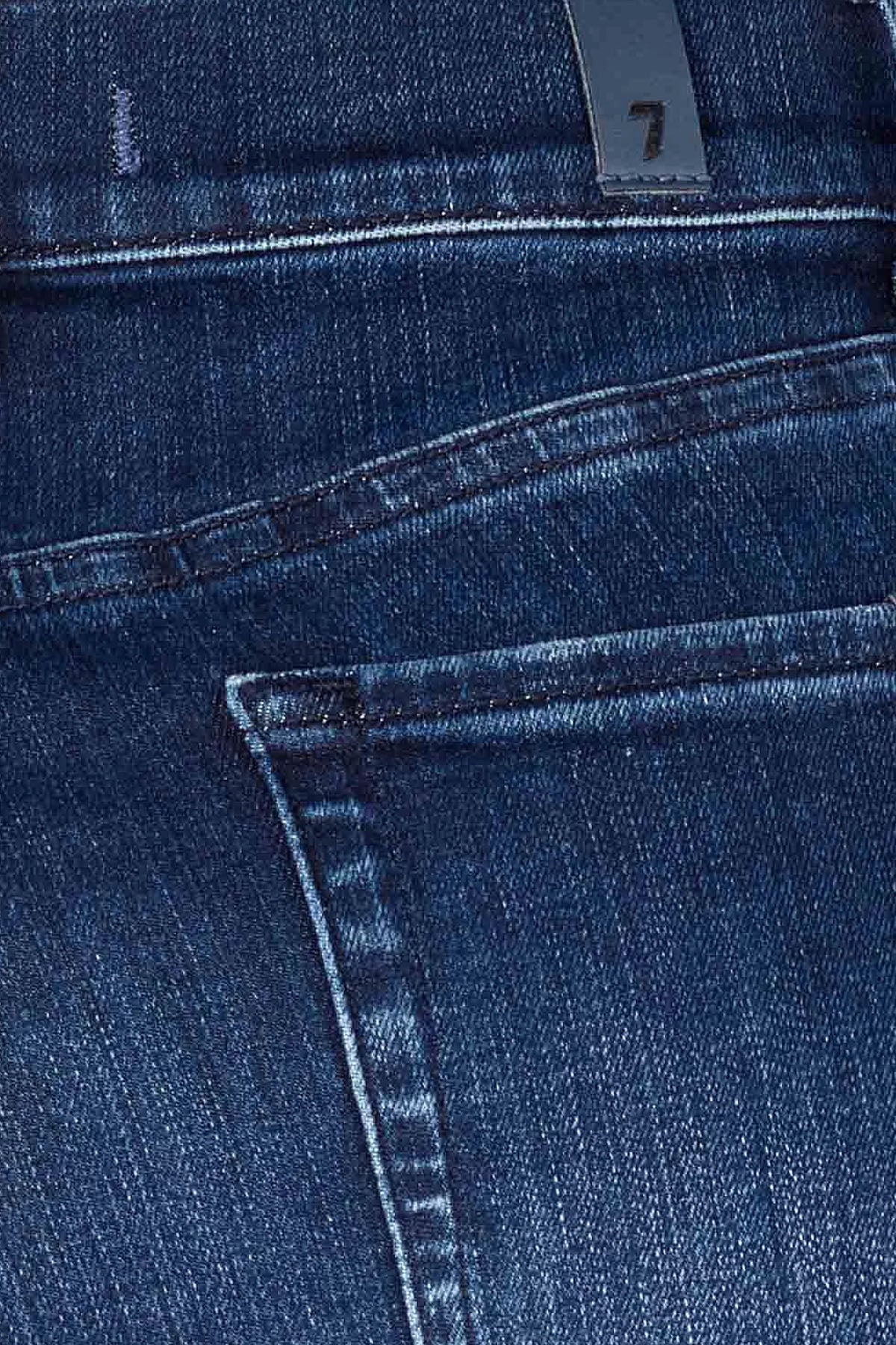 7 For All Mankind Relaxed Skinny Fit Yıkamalı Streç Jeans-Jeans-Libas