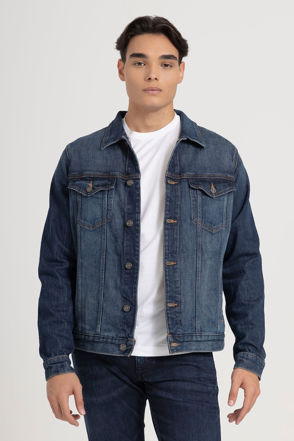 7 For All Mankind Yıkamalı Denim Ceket
