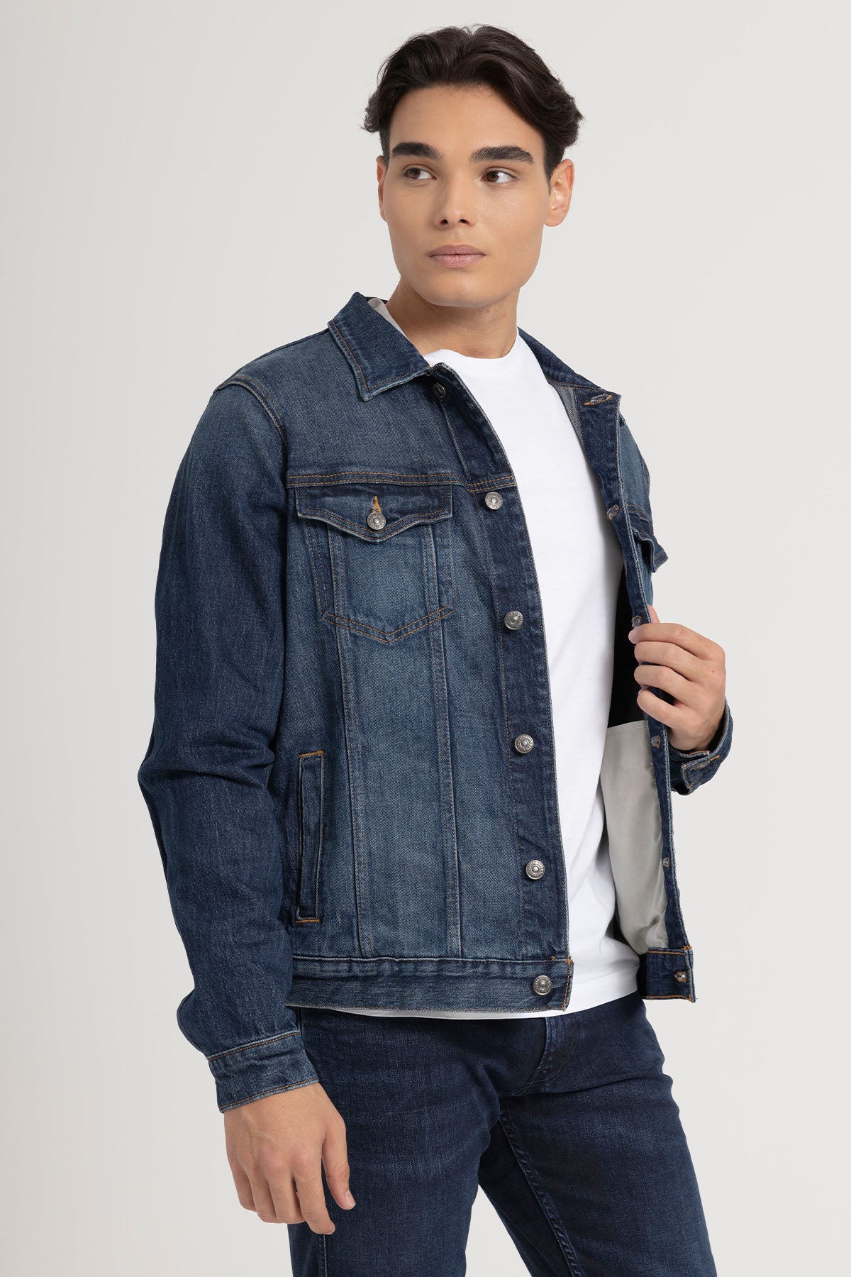 7 For All Mankind Yıkamalı Denim Ceket-Ceket-Libas