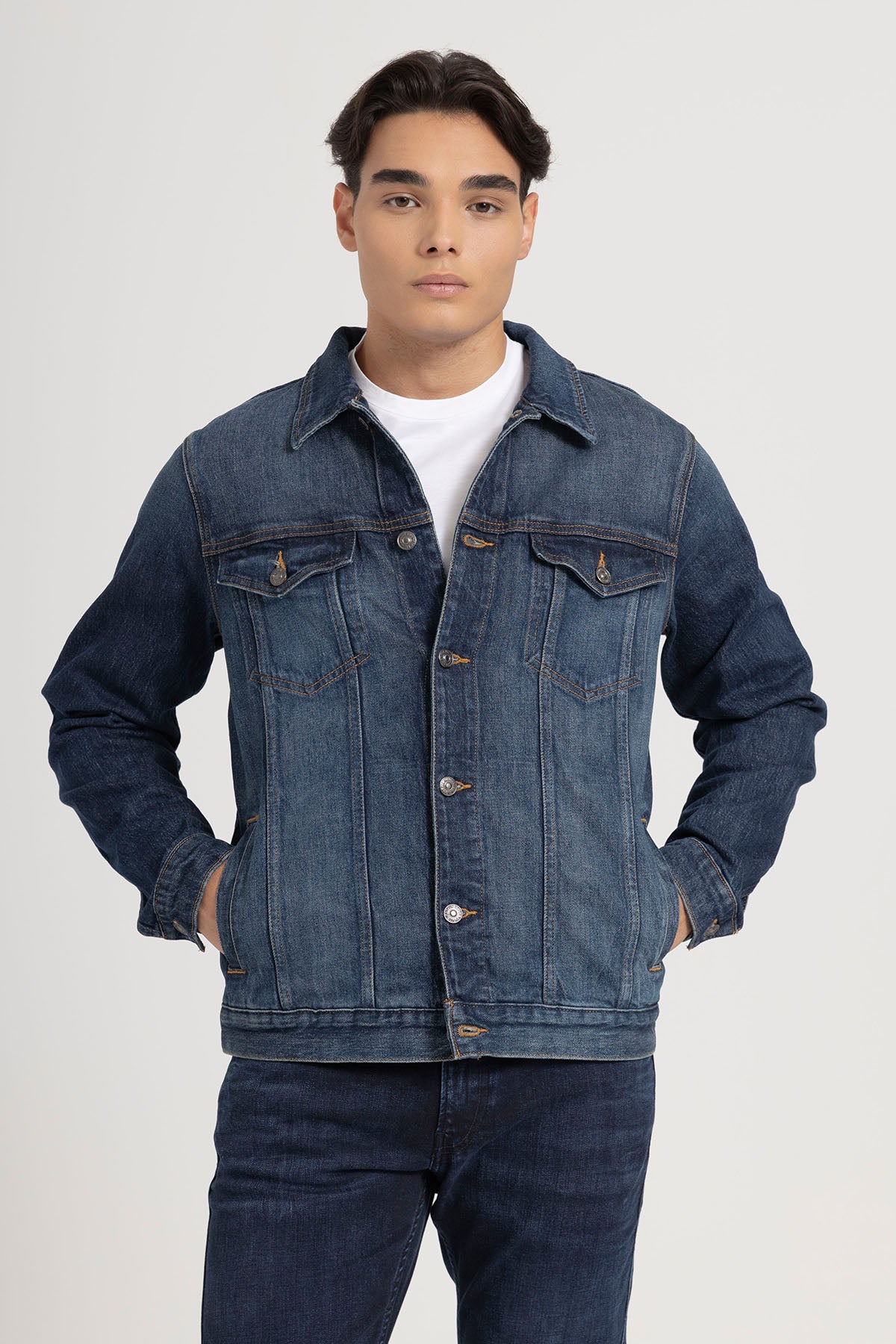7 For All Mankind Yıkamalı Denim Ceket-Ceket-Libas