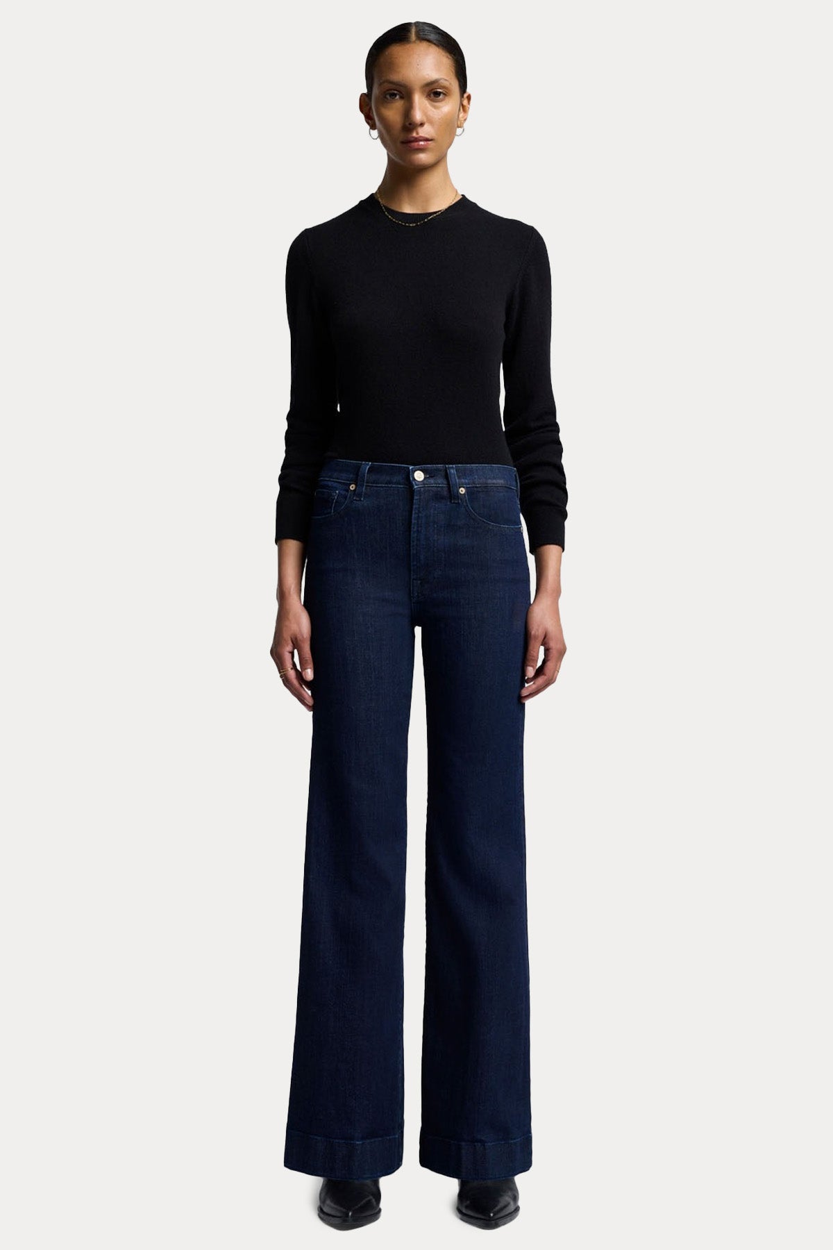 7 For All Mankind Yüksek Bel Modern Dojo Jeans-Jeans-Libas