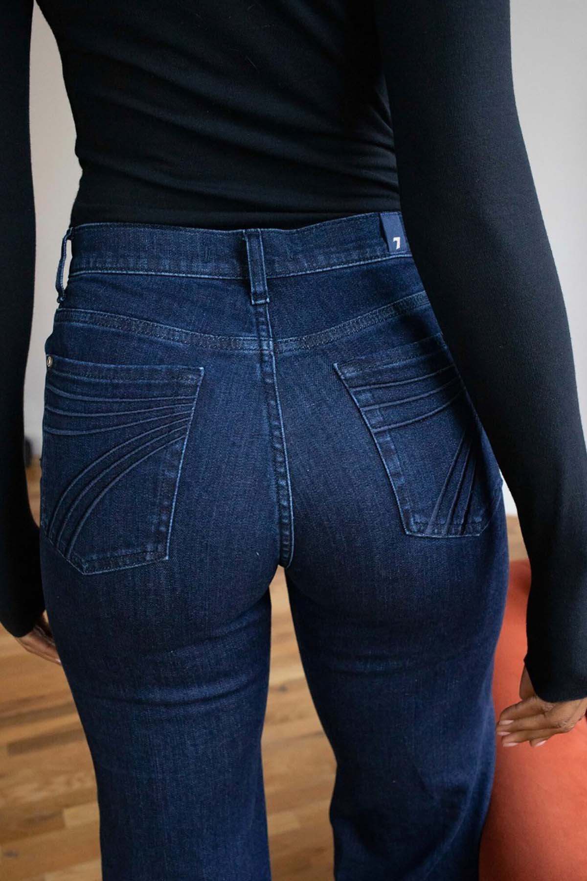 7 For All Mankind Yüksek Bel Modern Dojo Jeans-Jeans-Libas