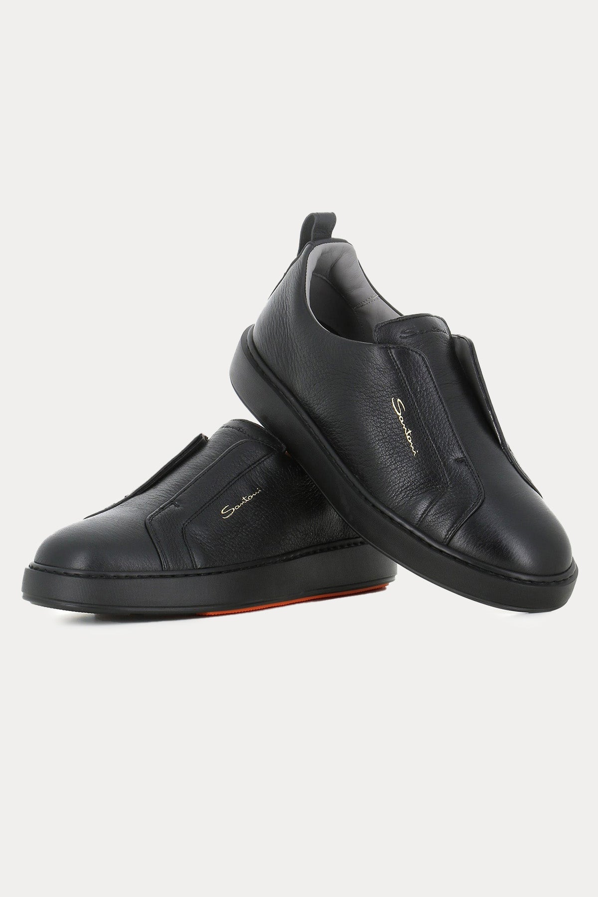 Santoni Lastik Bantlı Deri Sneaker Ayakkabı MBCD21995NEAKAUAN01