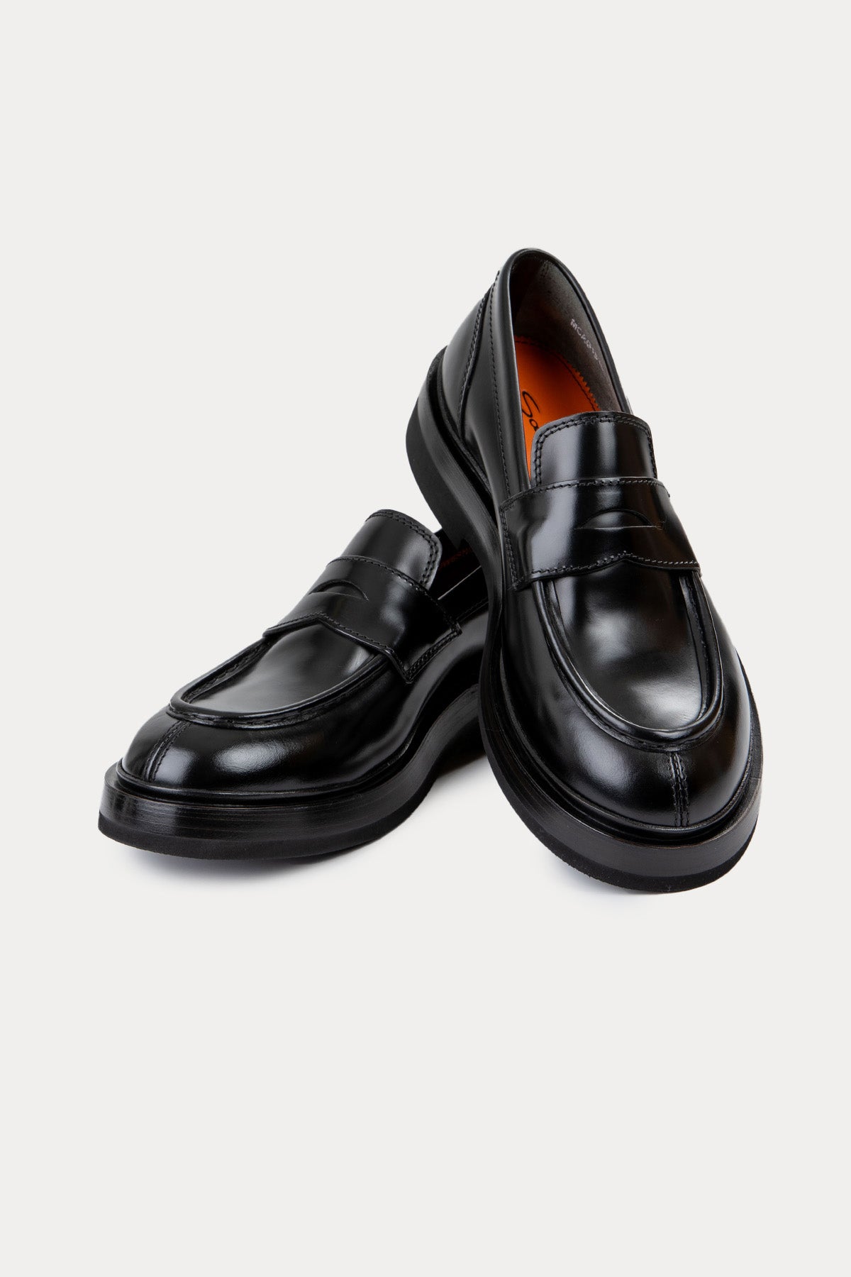 Santoni Deri Loafer Ayakkabı-Ayakkabı-Libas
