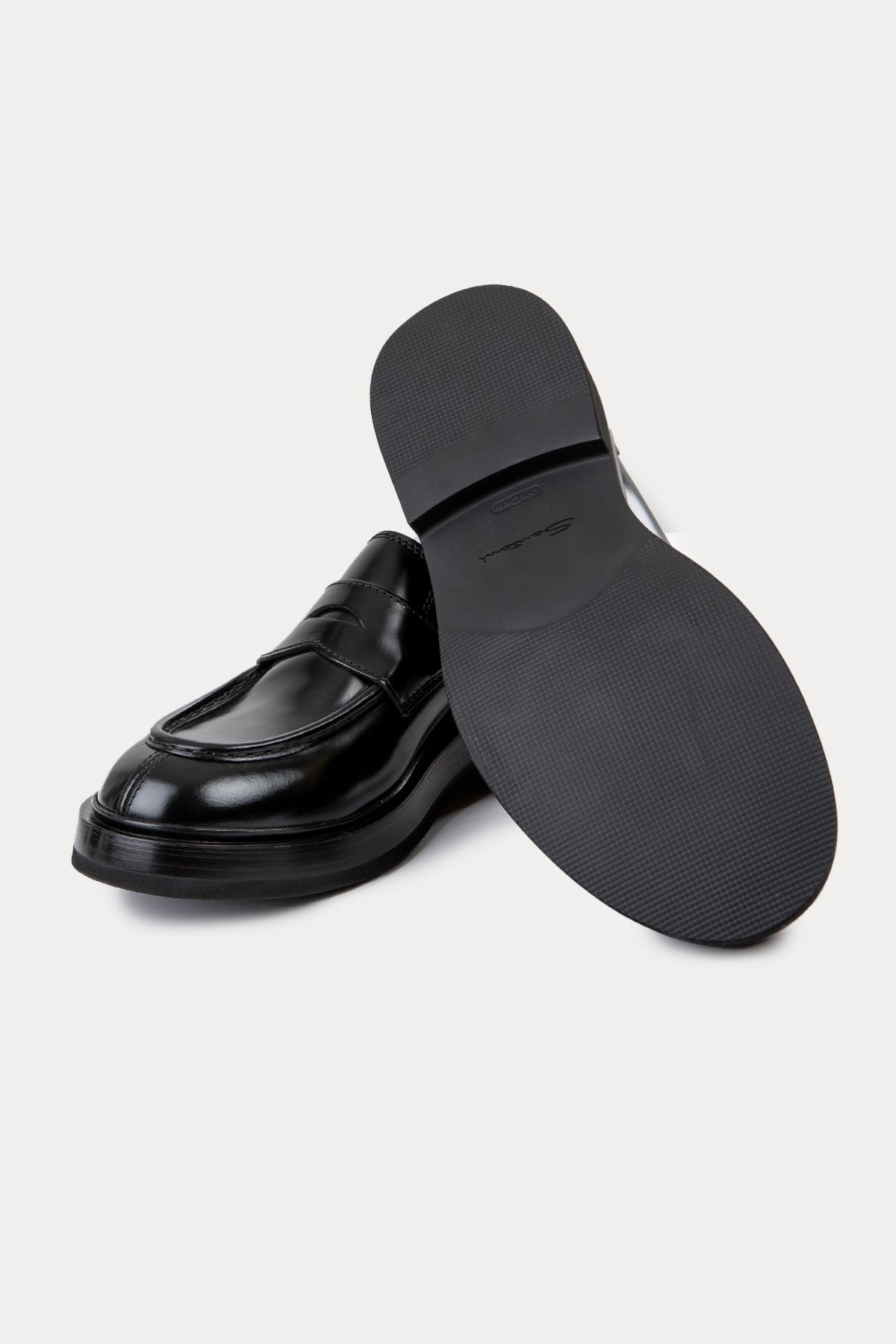 Santoni Deri Loafer Ayakkabı-Ayakkabı-Libas