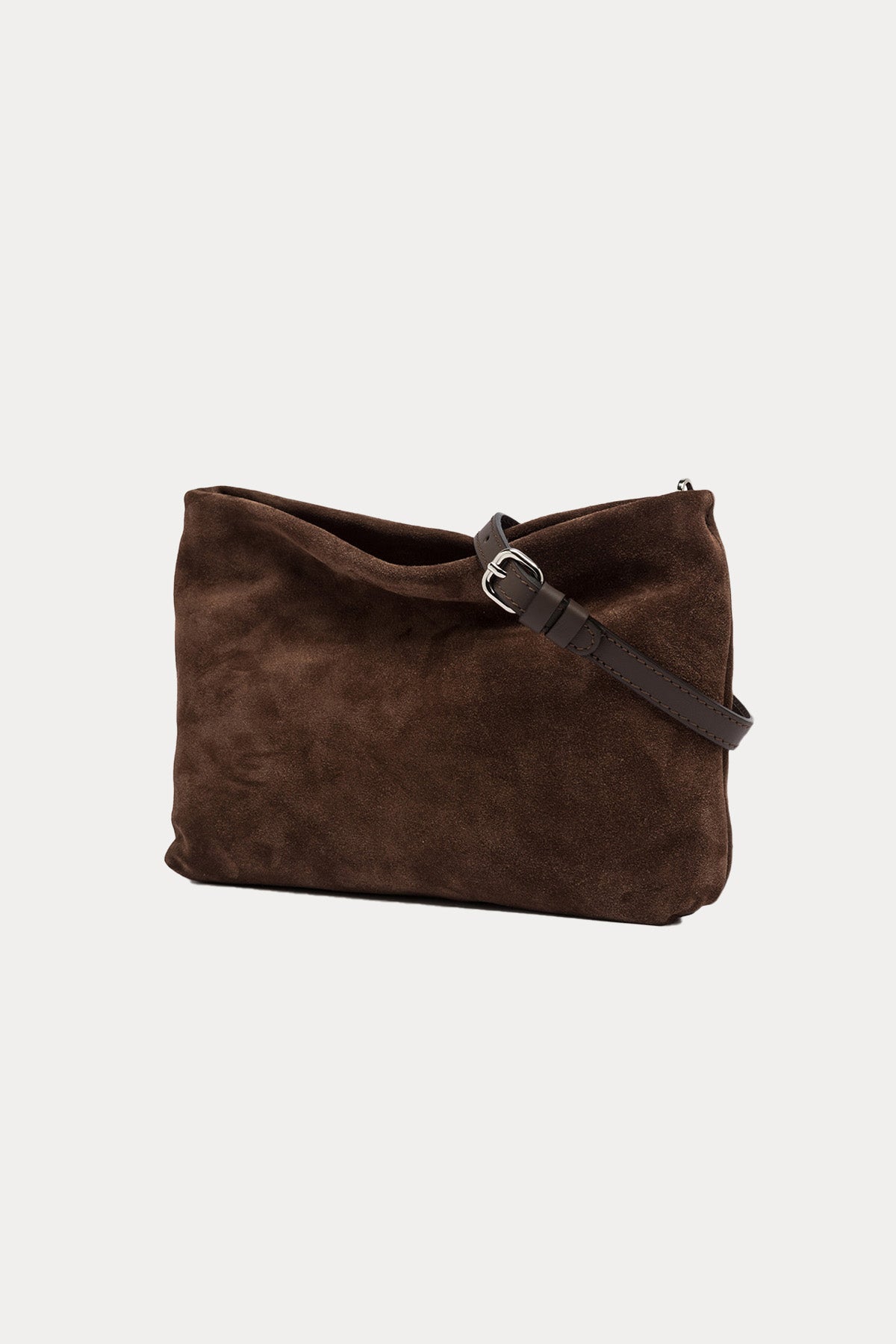 Gianni Chiarini Brenda Süet Omuz Çantası BS 8265 CM PL CHOCOLATE