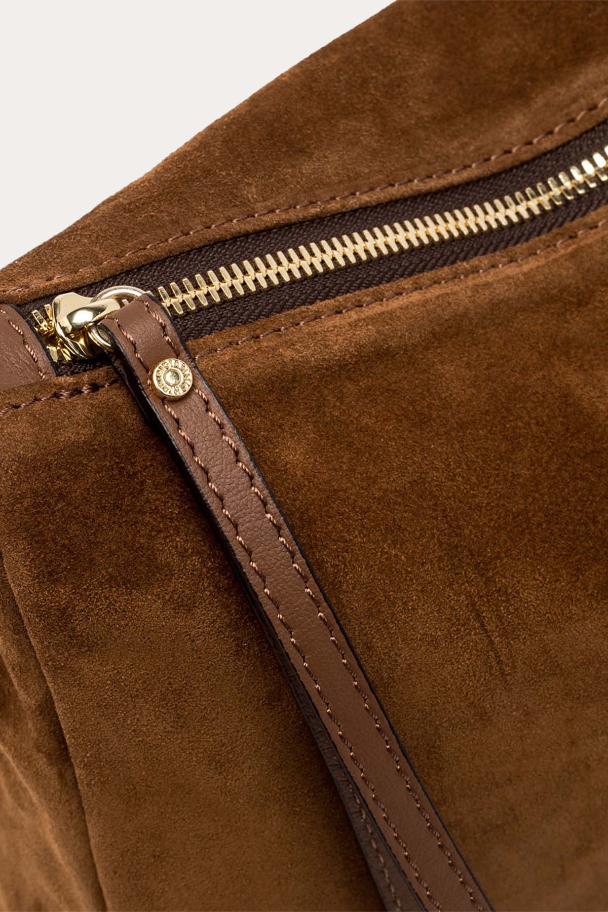 Gianni Chiarini Nora Pouch Süet Clutch Çanta BS 10225 CM PL COGNAC