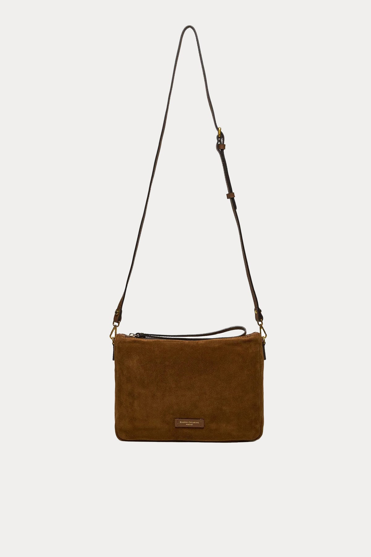 Gianni Chiarini Nora Pouch Süet Clutch Çanta BS 10225 CM PL COGNAC