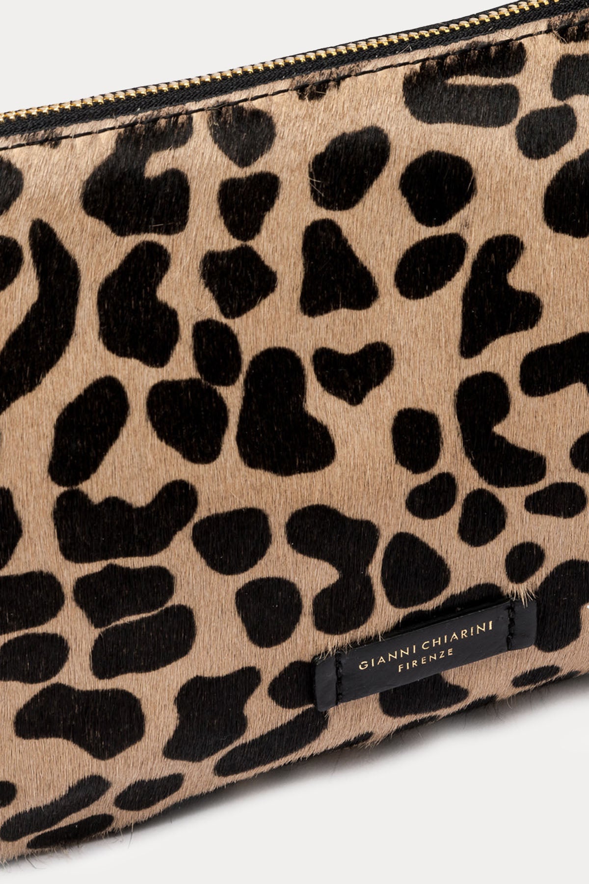 Gianni Chiarini Hermy Leopar Desenli Tay Tüyü Omuz Çantası