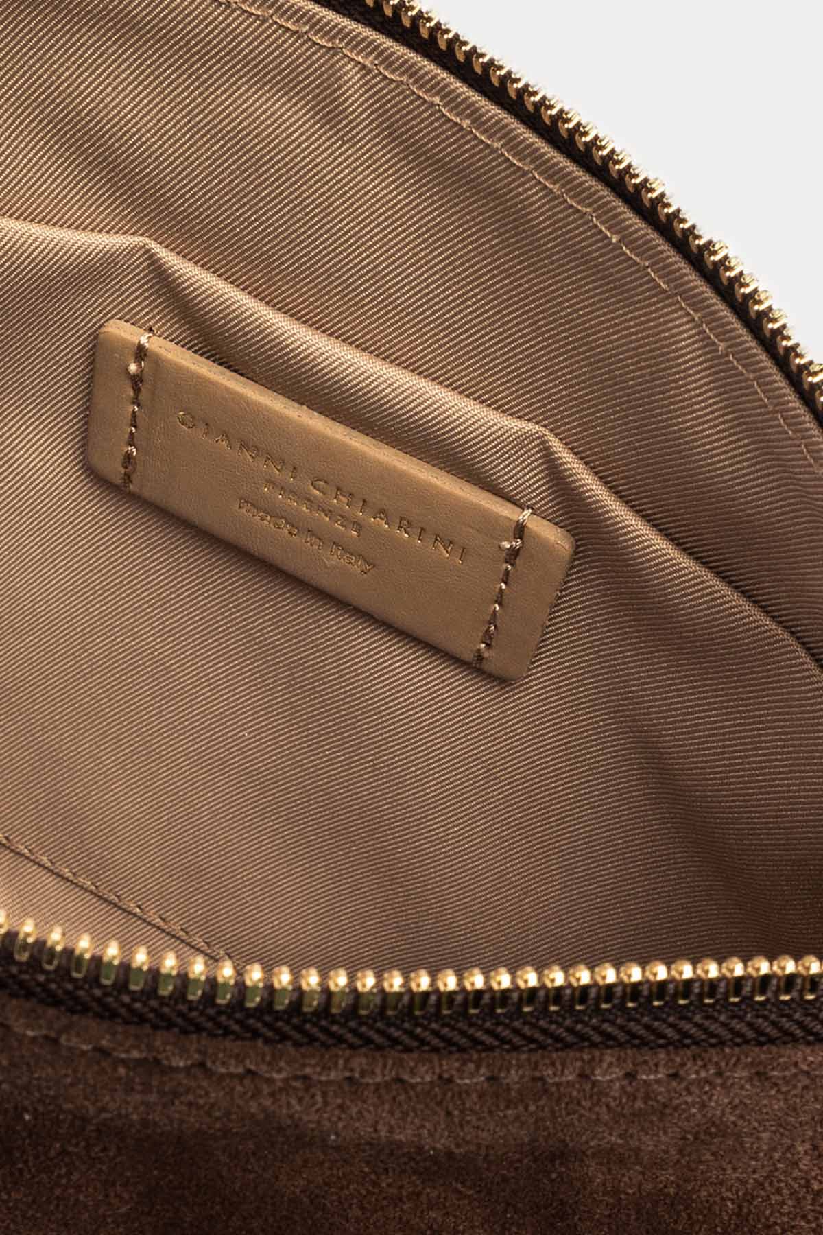 Gianni Chiarini Nora Pouch Süet Clutch Çanta