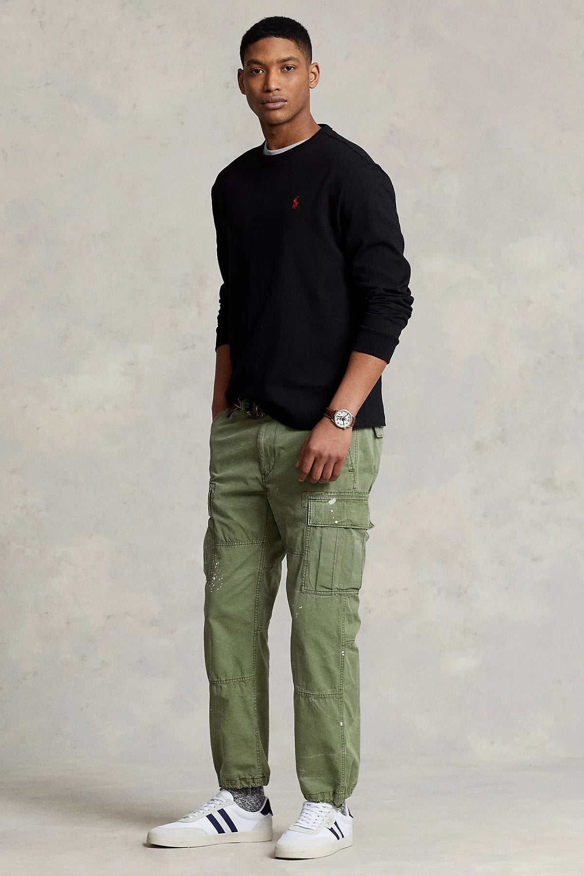 Polo Ralph Lauren Yuvarlak Yaka Logolu İnce Sweatshirt 710842632001