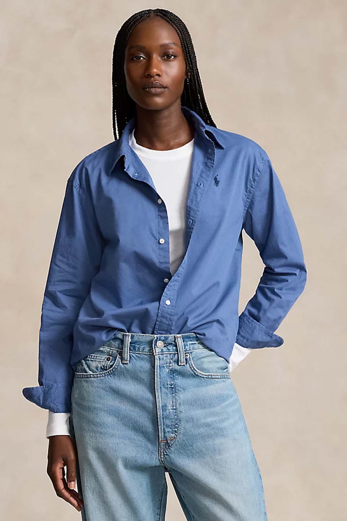 Polo Ralph Lauren Logolu Geniş Kesim Gömlek