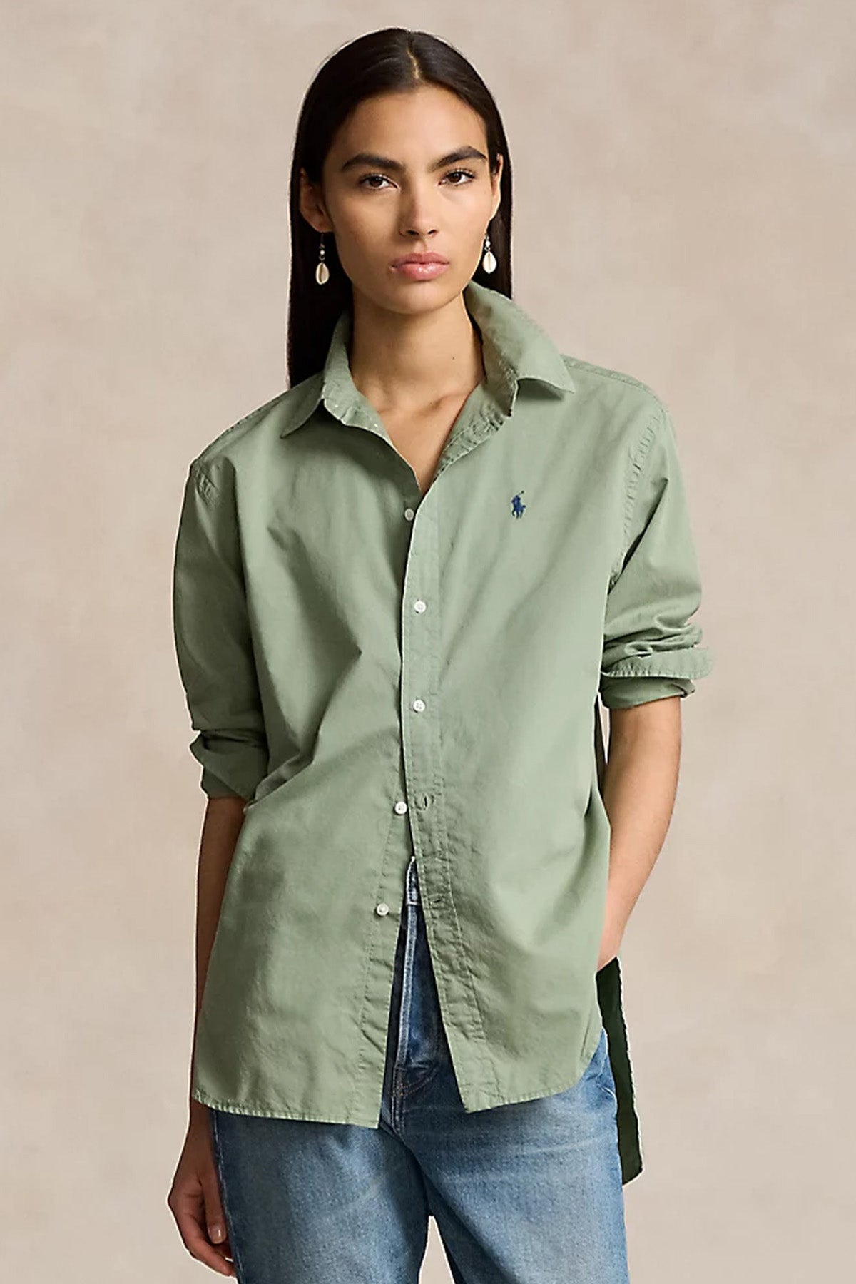 Polo Ralph Lauren Logolu Geniş Kesim Gömlek