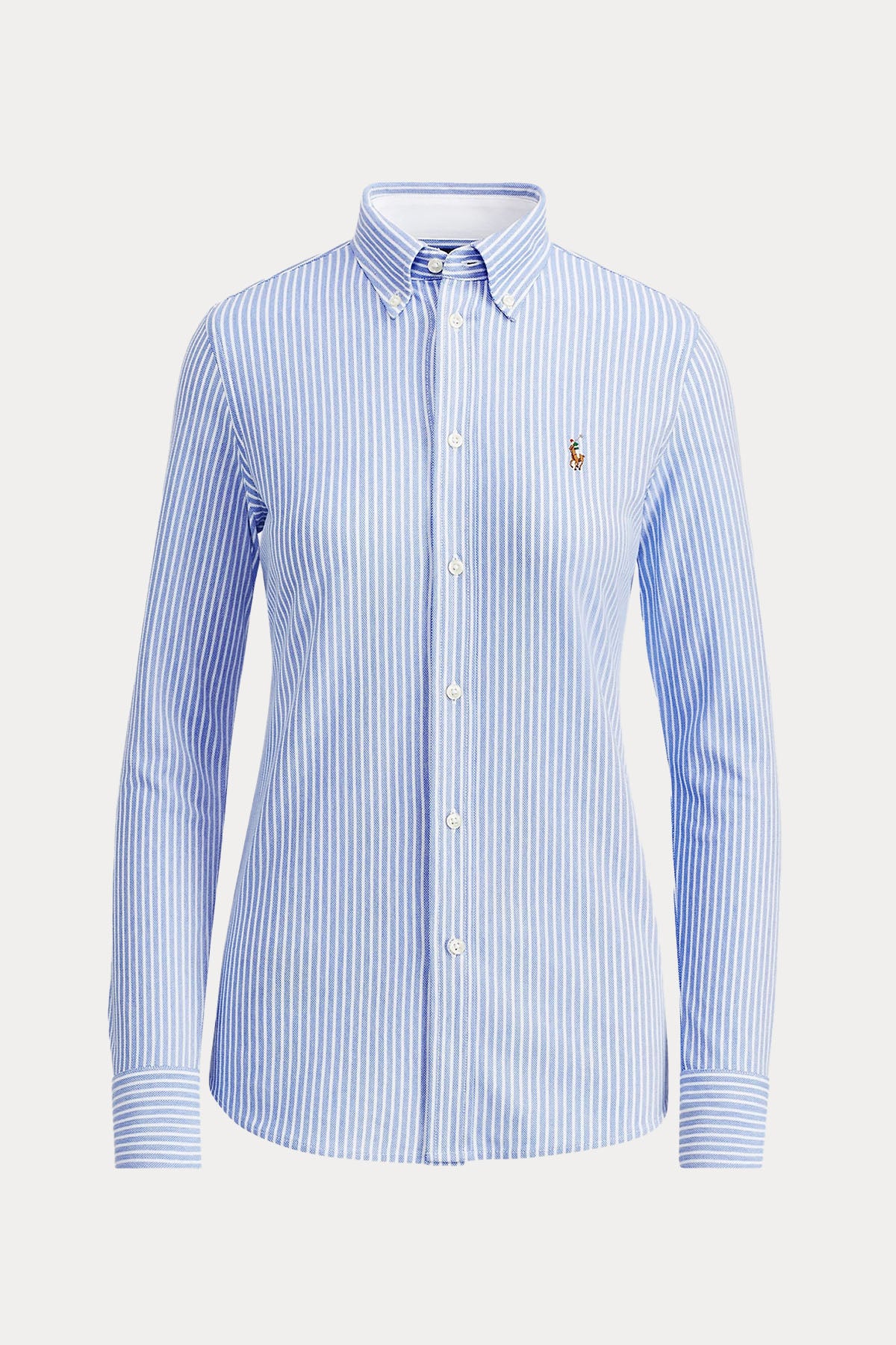 Polo Ralph Lauren Custom Fit Çizgili Knit Oxford Gömlek