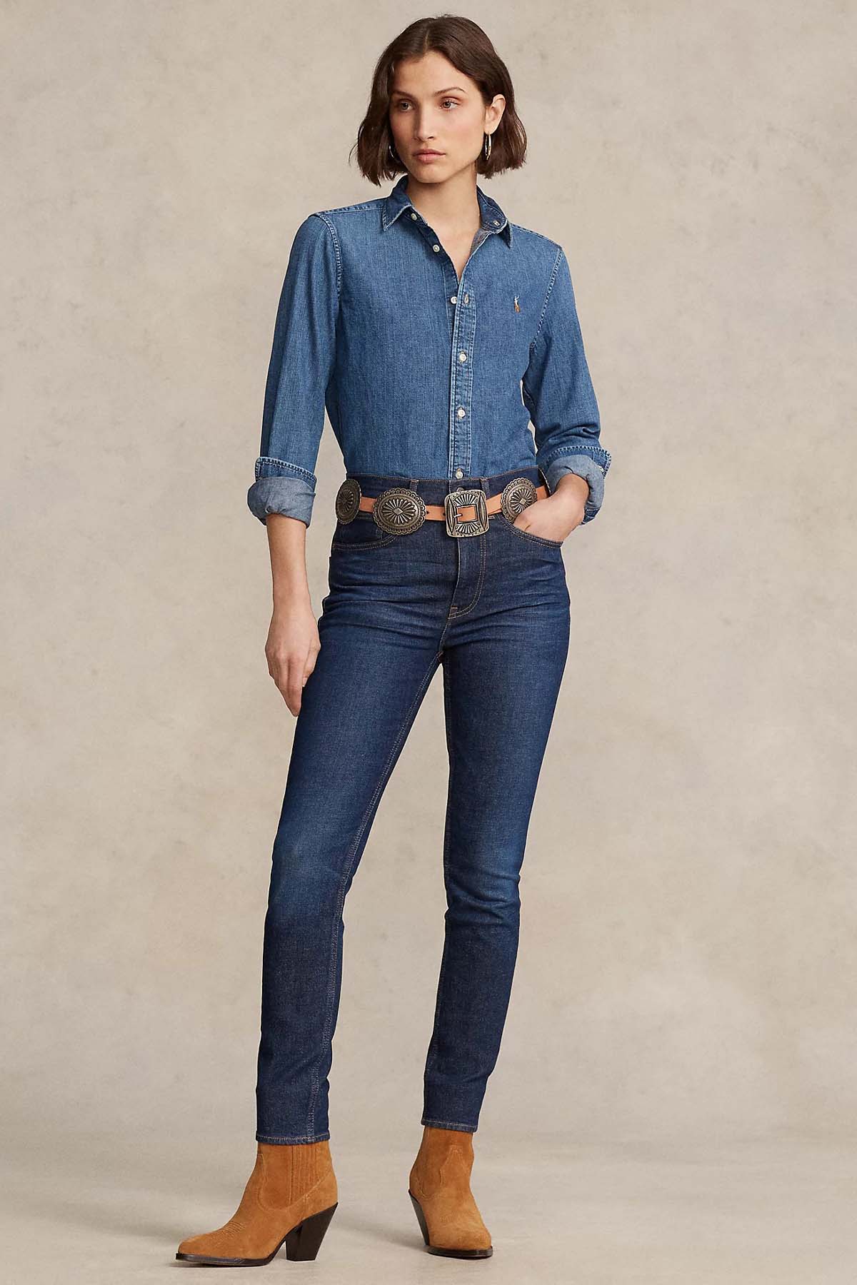Polo Ralph Lauren Custom Fit Denim Gömlek-Gömlek-Libas