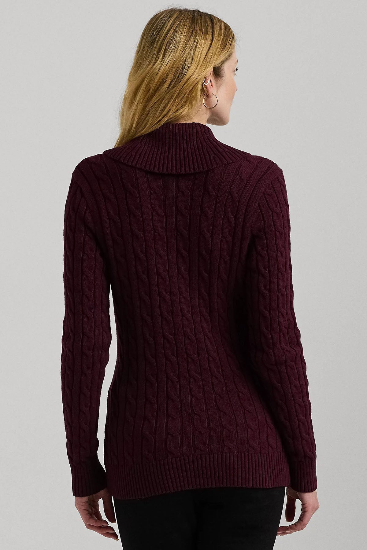 Polo Ralph Lauren Saç Örgü Kemerli Şal Yaka Triko Ceket