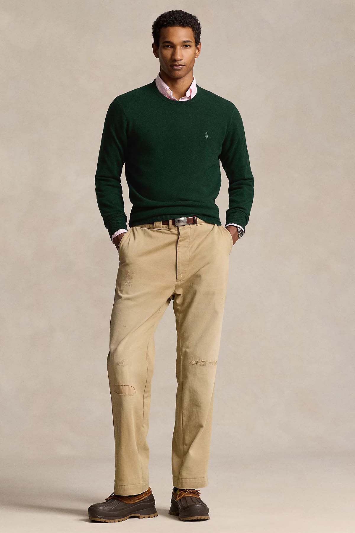 Polo Ralph Lauren Yuvarlak Yaka İnce Örgü Yün Triko-Triko-Libas
