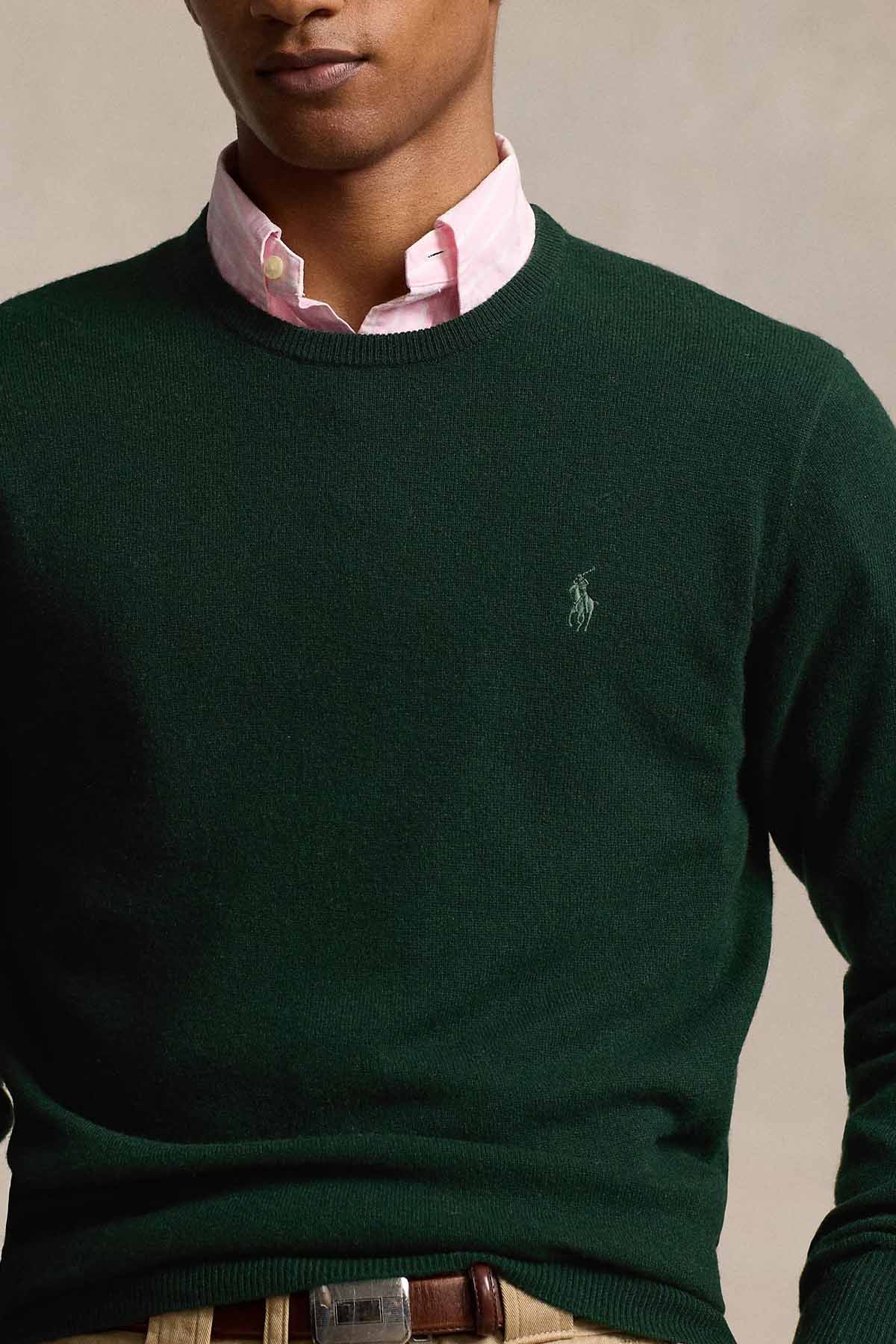 Polo Ralph Lauren Yuvarlak Yaka İnce Örgü Yün Triko-Triko-Libas