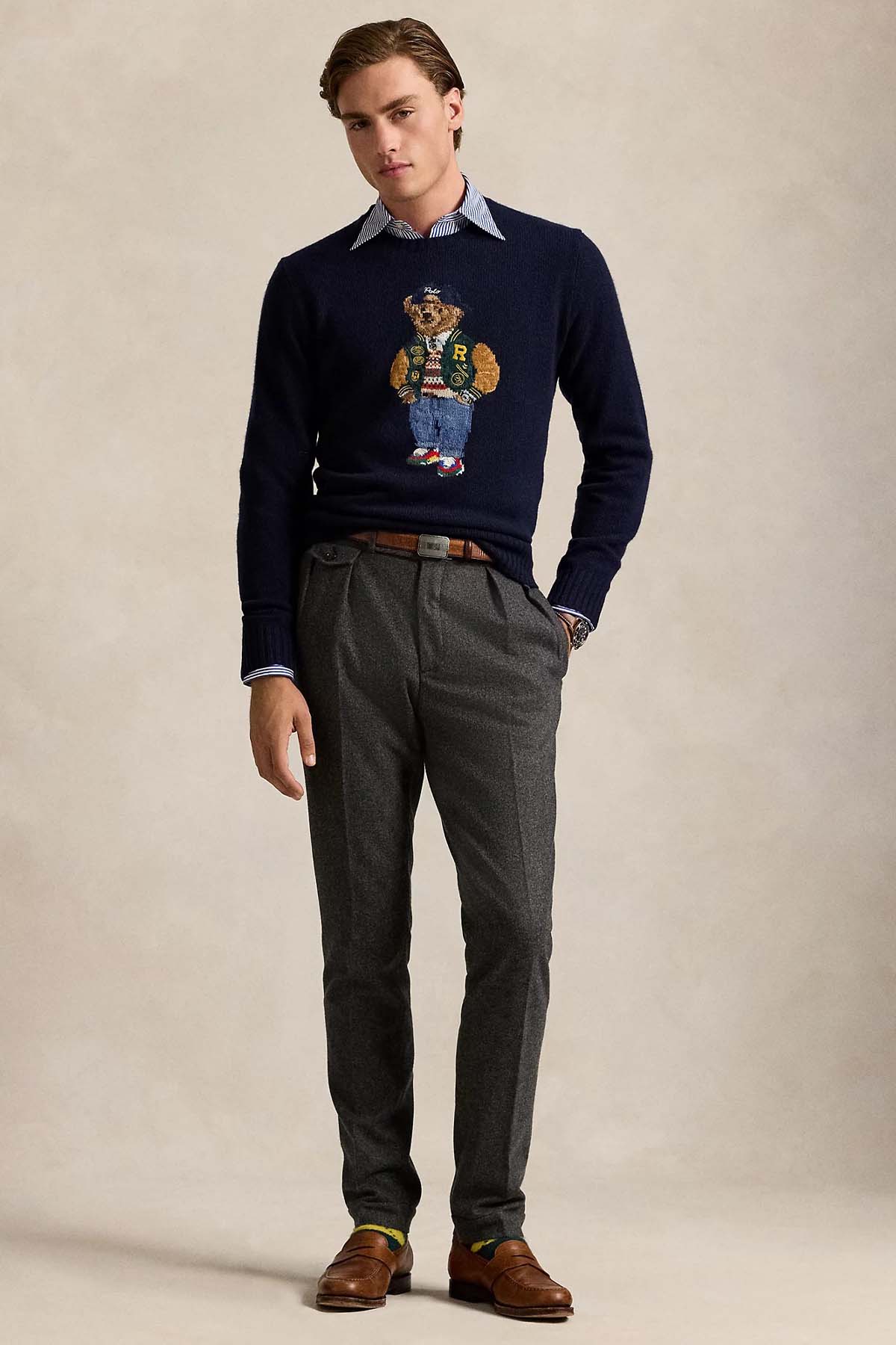 Polo Ralph Lauren Kaşmir Örgü Polo Bear Yün Triko-Triko-Libas