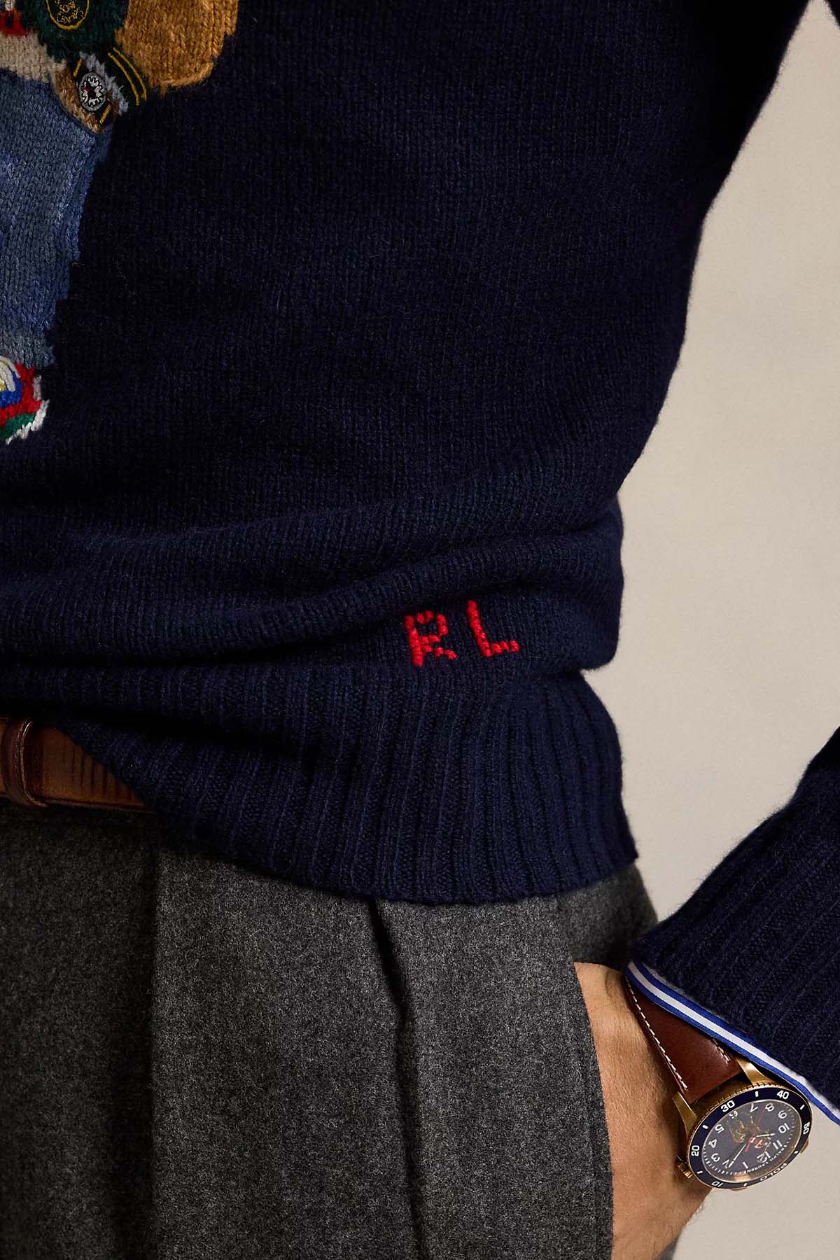 Polo Ralph Lauren Kaşmir Örgü Polo Bear Yün Triko-Triko-Libas