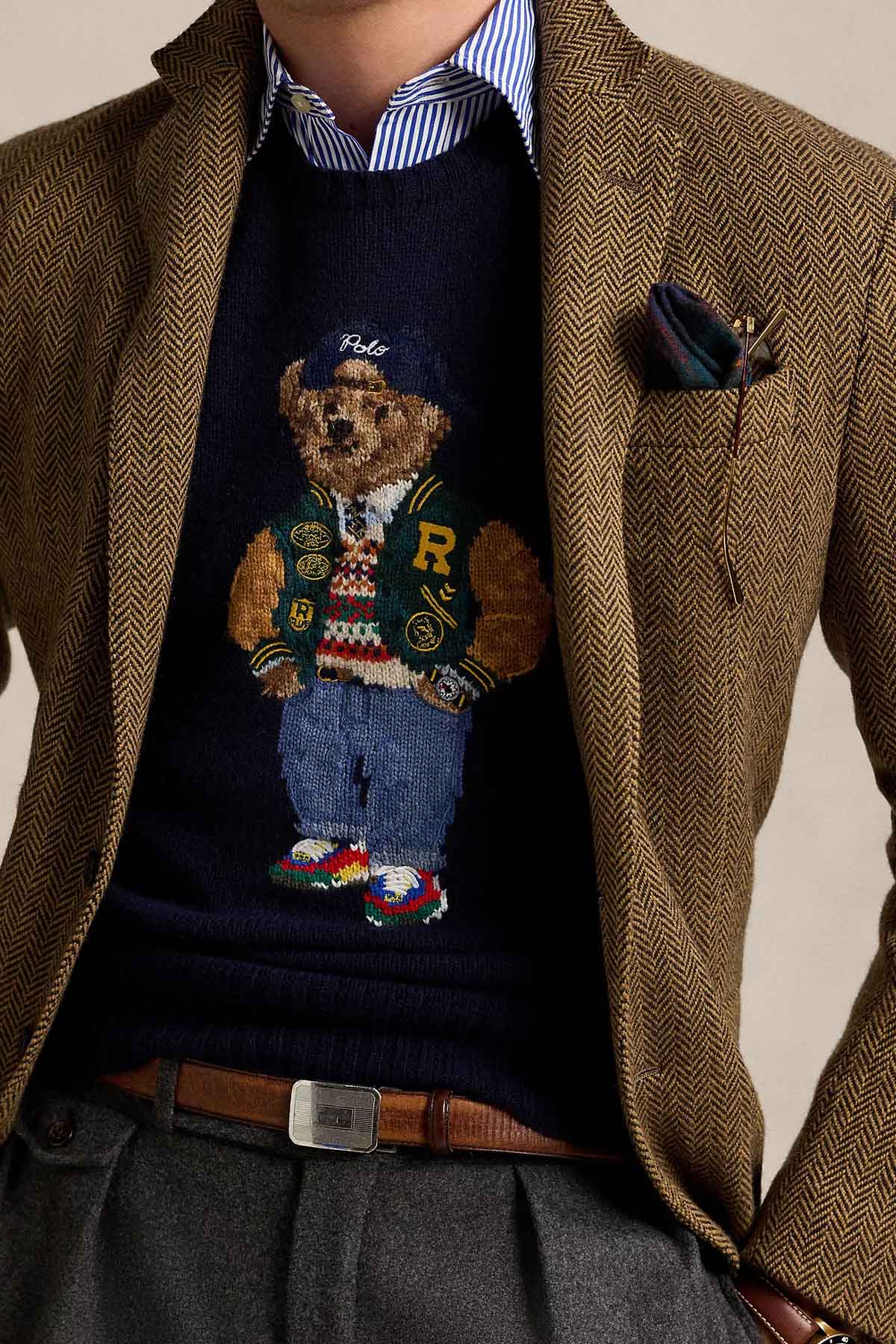 Polo Ralph Lauren Kaşmir Örgü Polo Bear Yün Triko-Triko-Libas