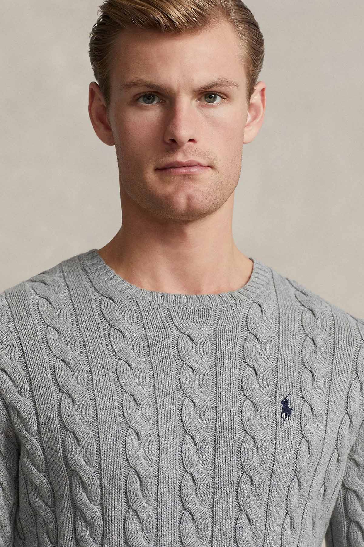 Polo Ralph Lauren Kaşmir Saç Örgü Yün Triko-Triko-Libas