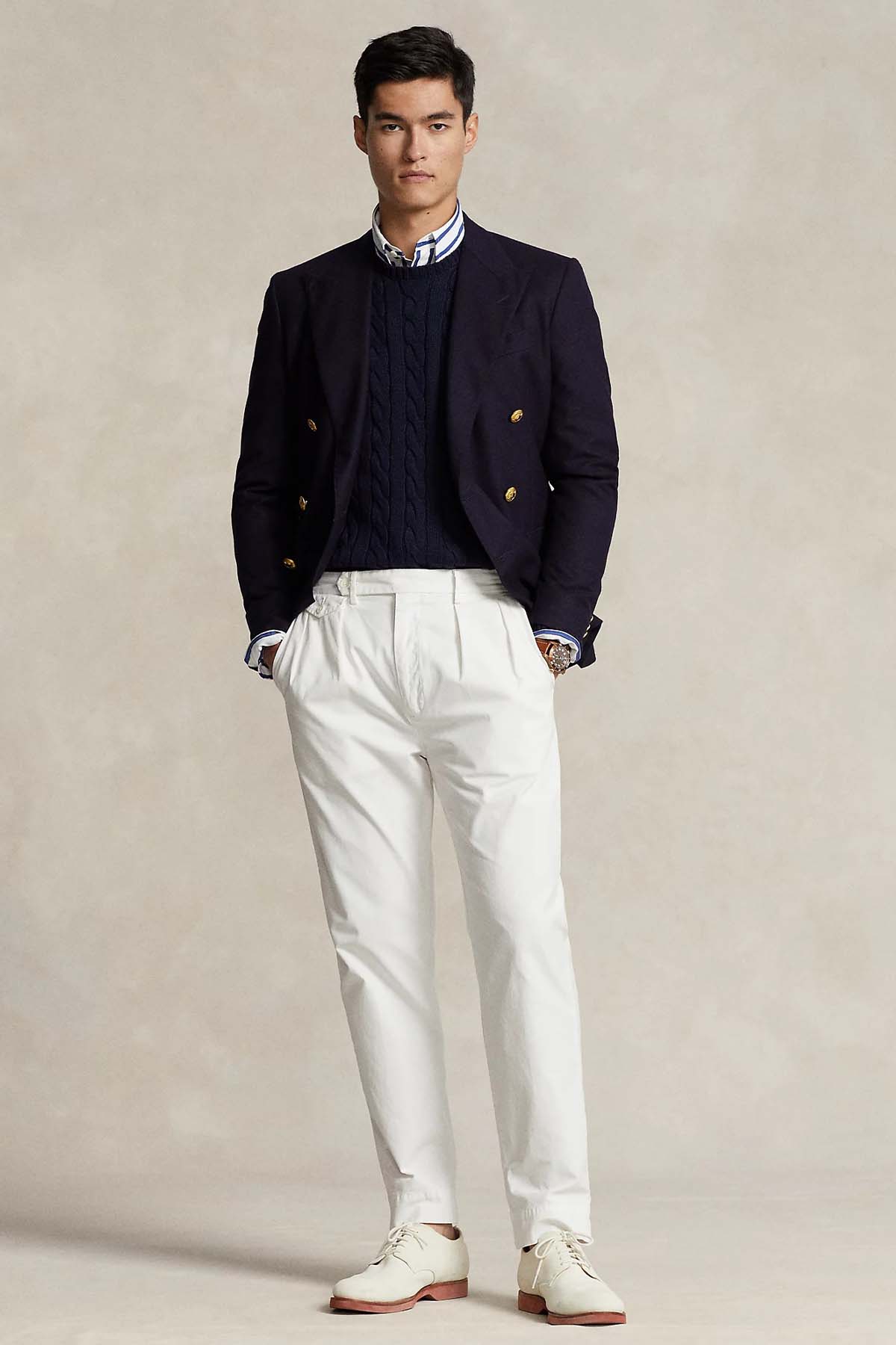 Polo Ralph Lauren Yuvarlak Yaka Saç Örgü Triko-Triko-Libas