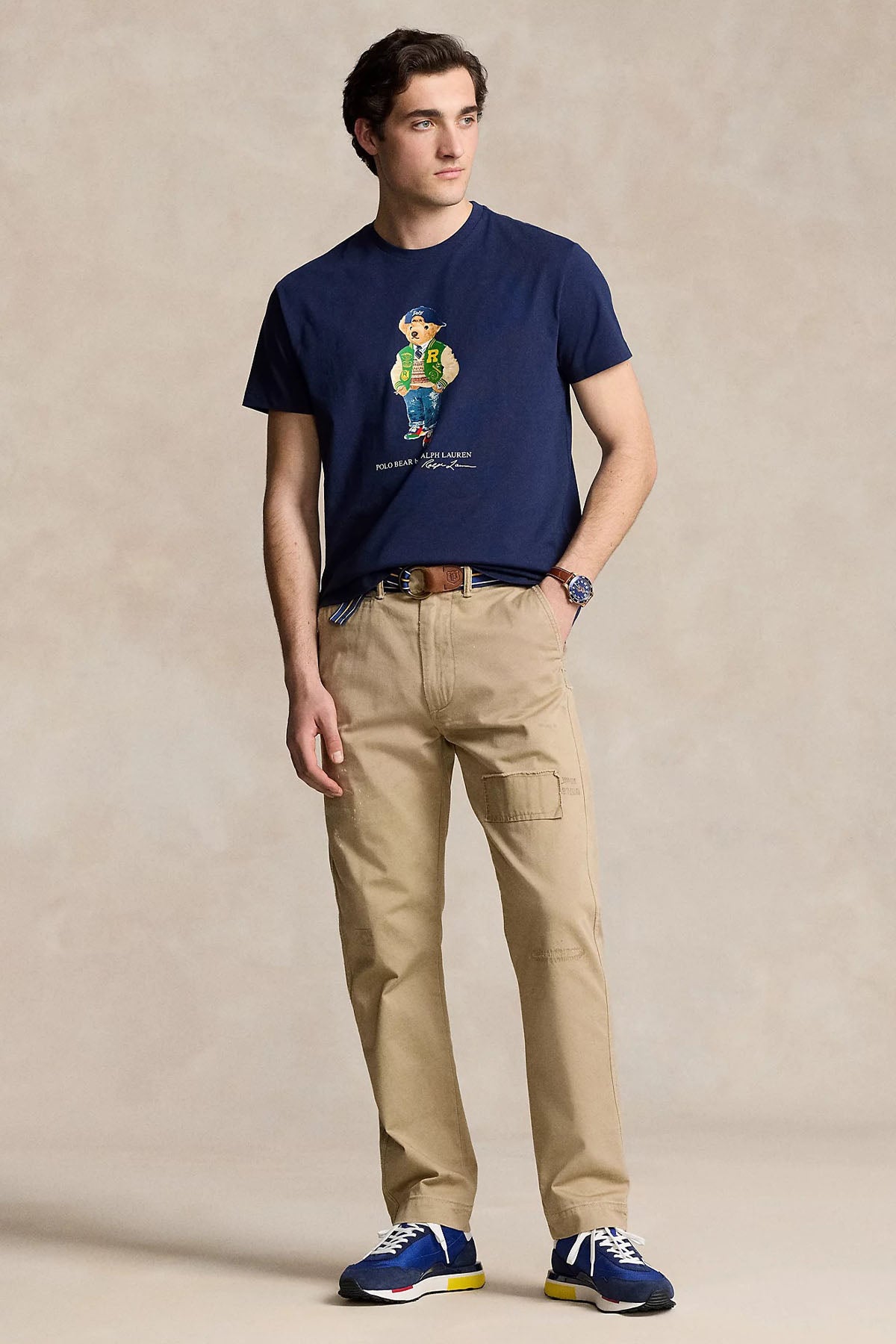 Polo Ralph Lauren Classic Fit Polo Bear Yuvarlak Yaka T-shirt-T-shirt-Libas