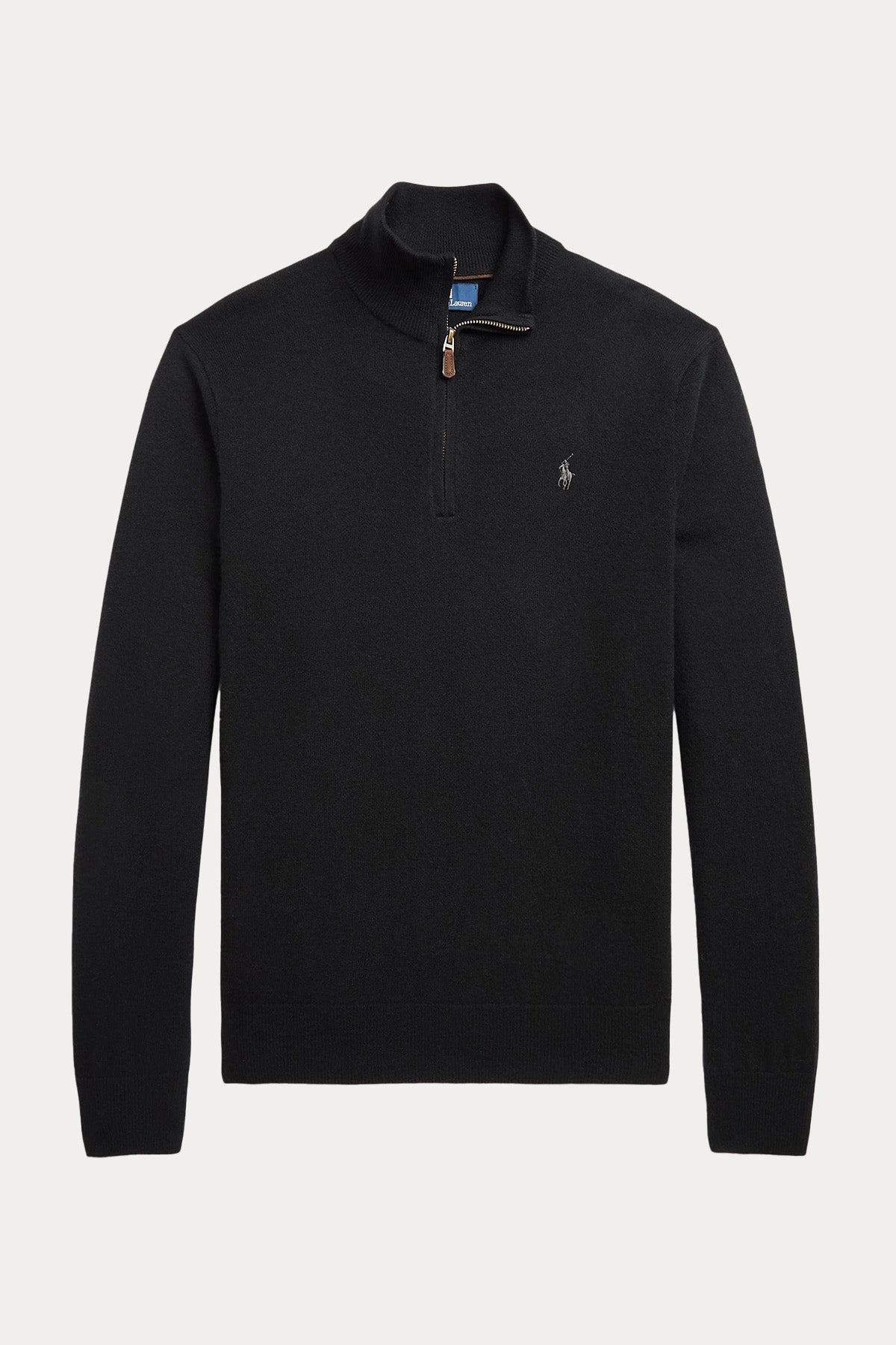 Polo Ralph Lauren Dik Yaka Yarım Fermuarlı Örgü Yün Triko