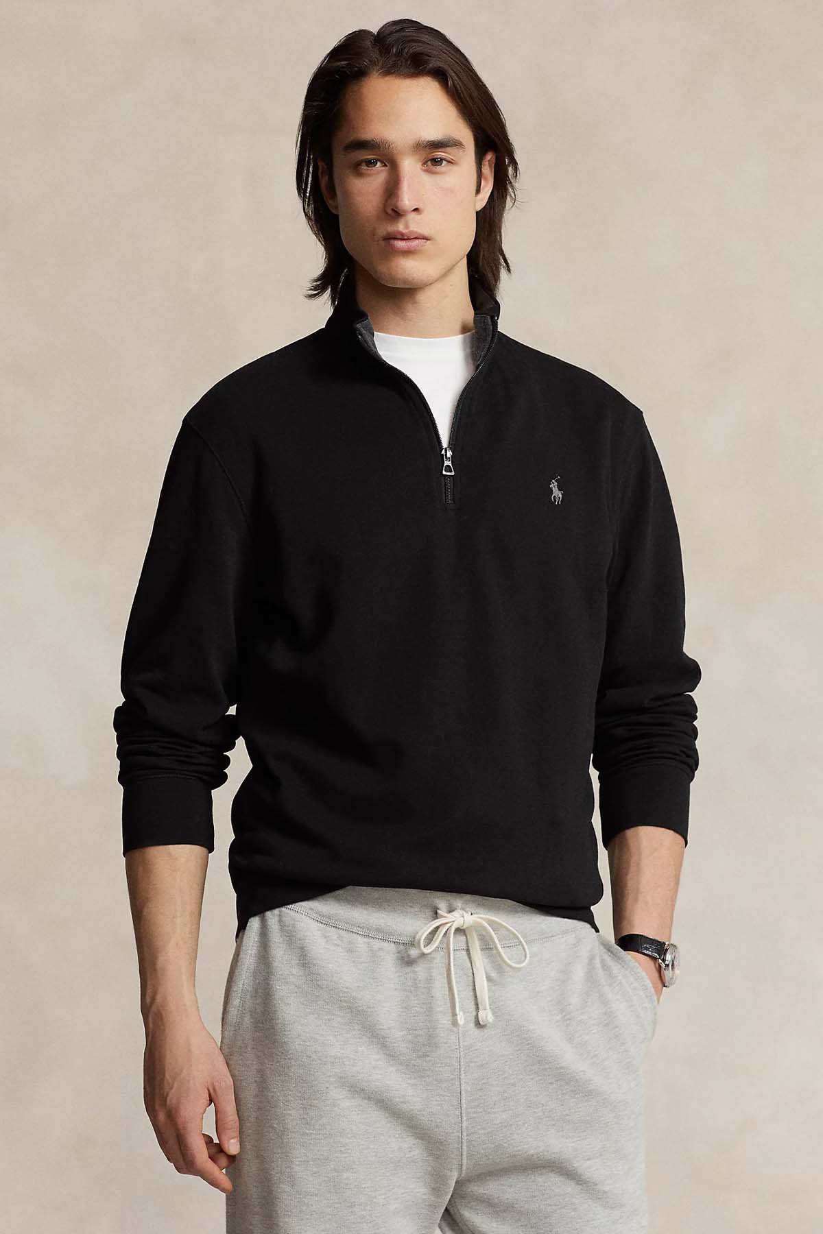 Polo Ralph Lauren Dik Yaka Yarım Fermuarlı Sweatshirt 710812963037