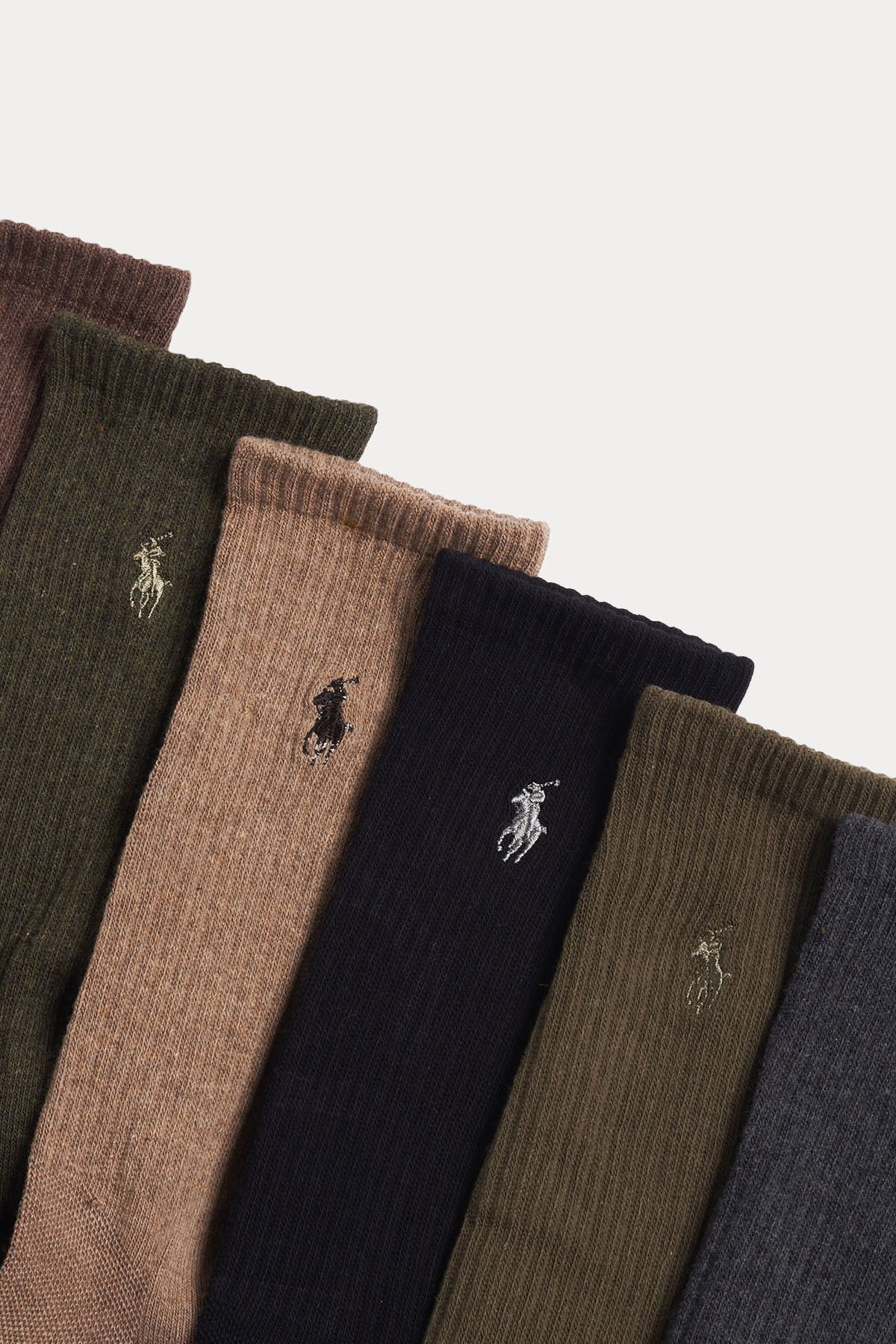 Polo Ralph Lauren Performance 6'lı Paket Pony Logolu Örgü Çorap