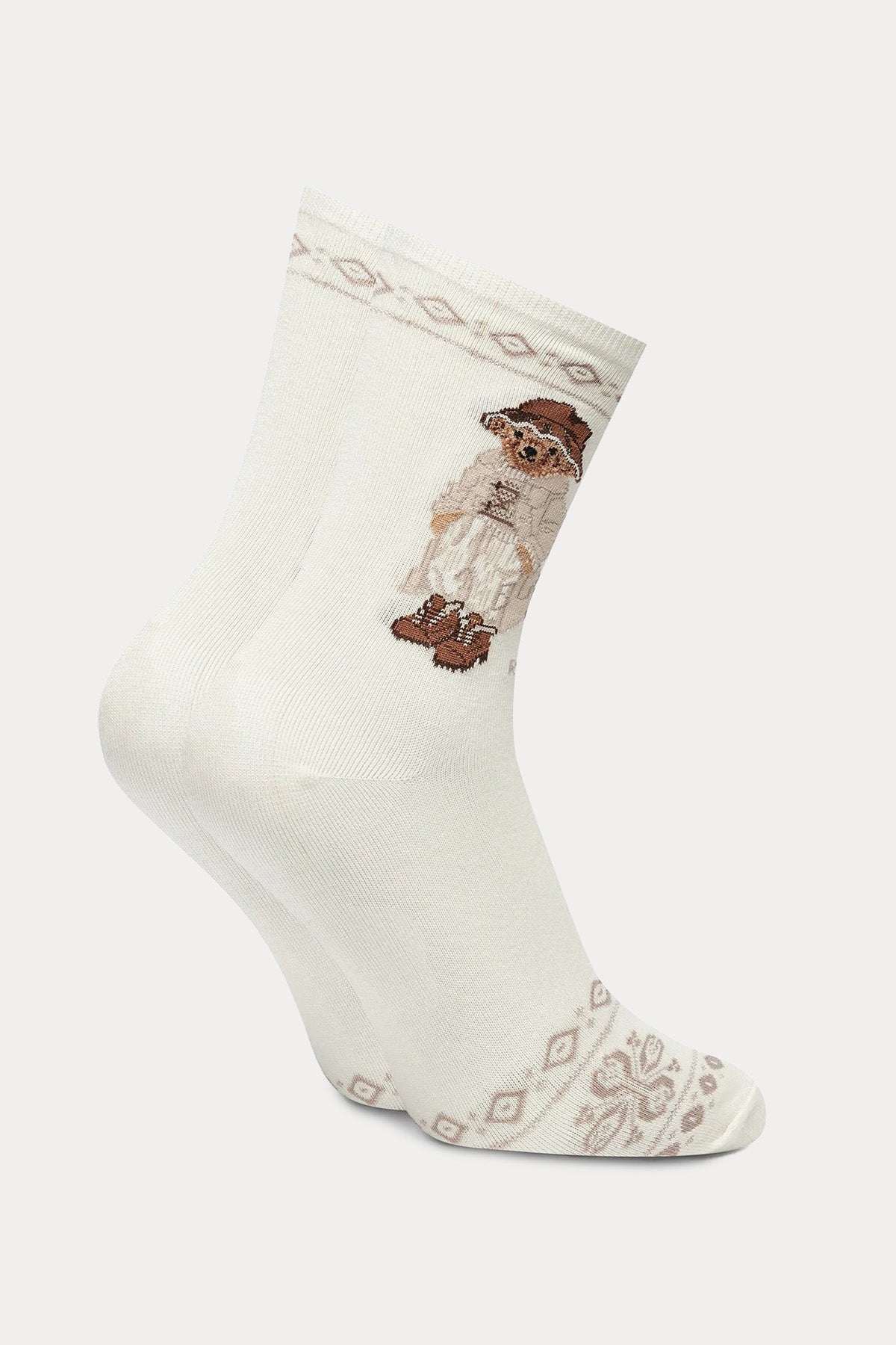 Polo Ralph Lauren Polo Bear Etnik Desenli Örgü Çorap