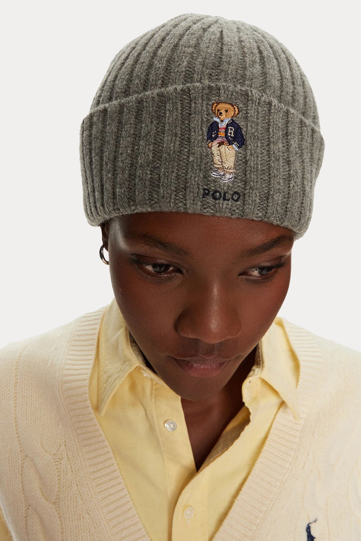 Polo Ralph Lauren Unisex Polo Bear Örgü Yün Bere