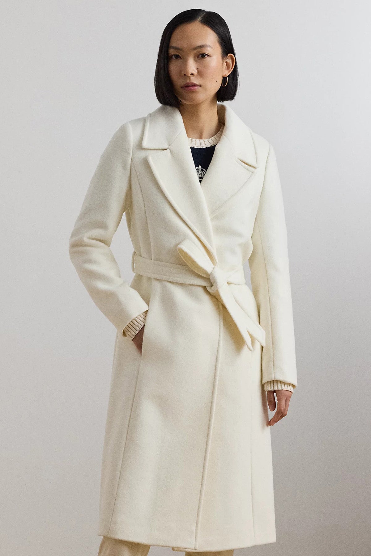 Polo Ralph Lauren Kaşmir Kemerli Yün Kaban