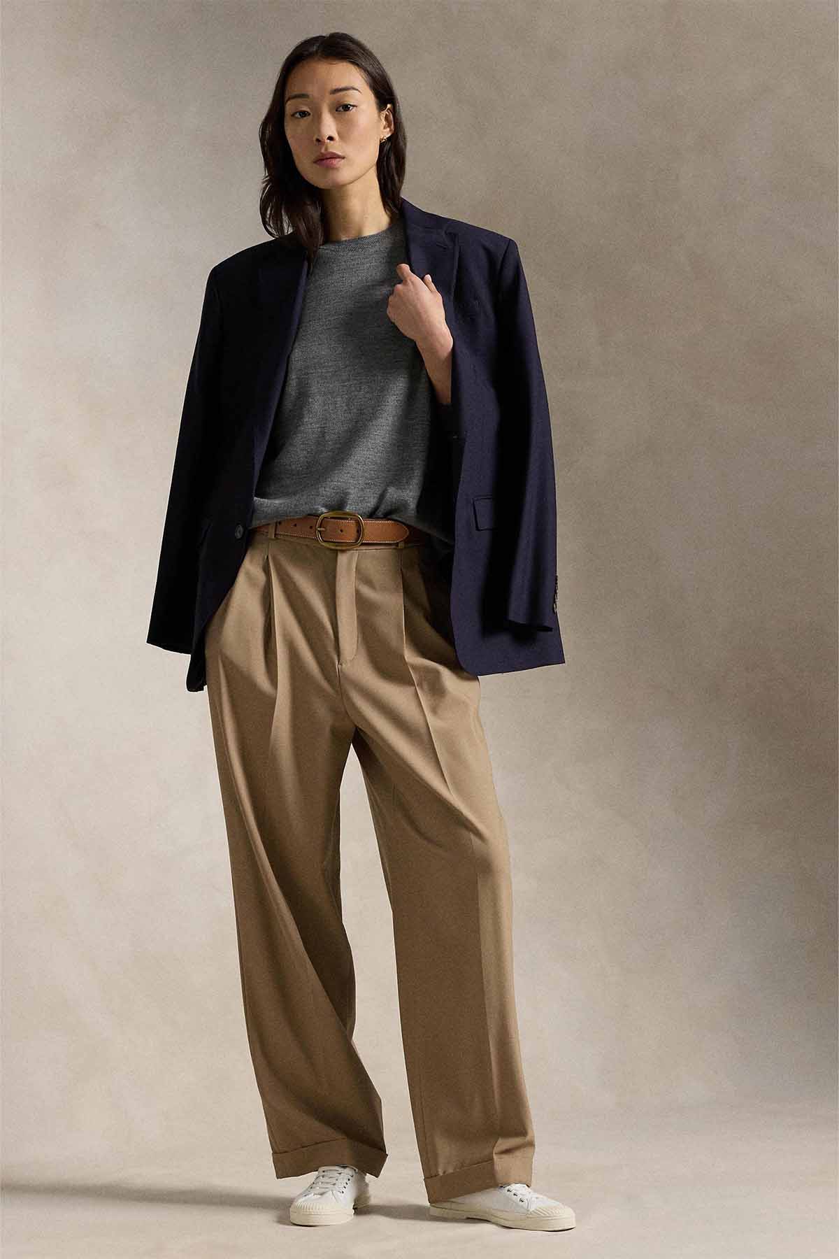 Polo Ralph Lauren Yuvarlak Yaka İnce Örgü Yün Triko