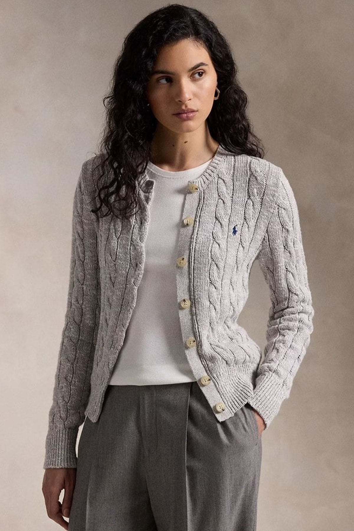 Polo Ralph Lauren Saç Örgü Triko Ceket