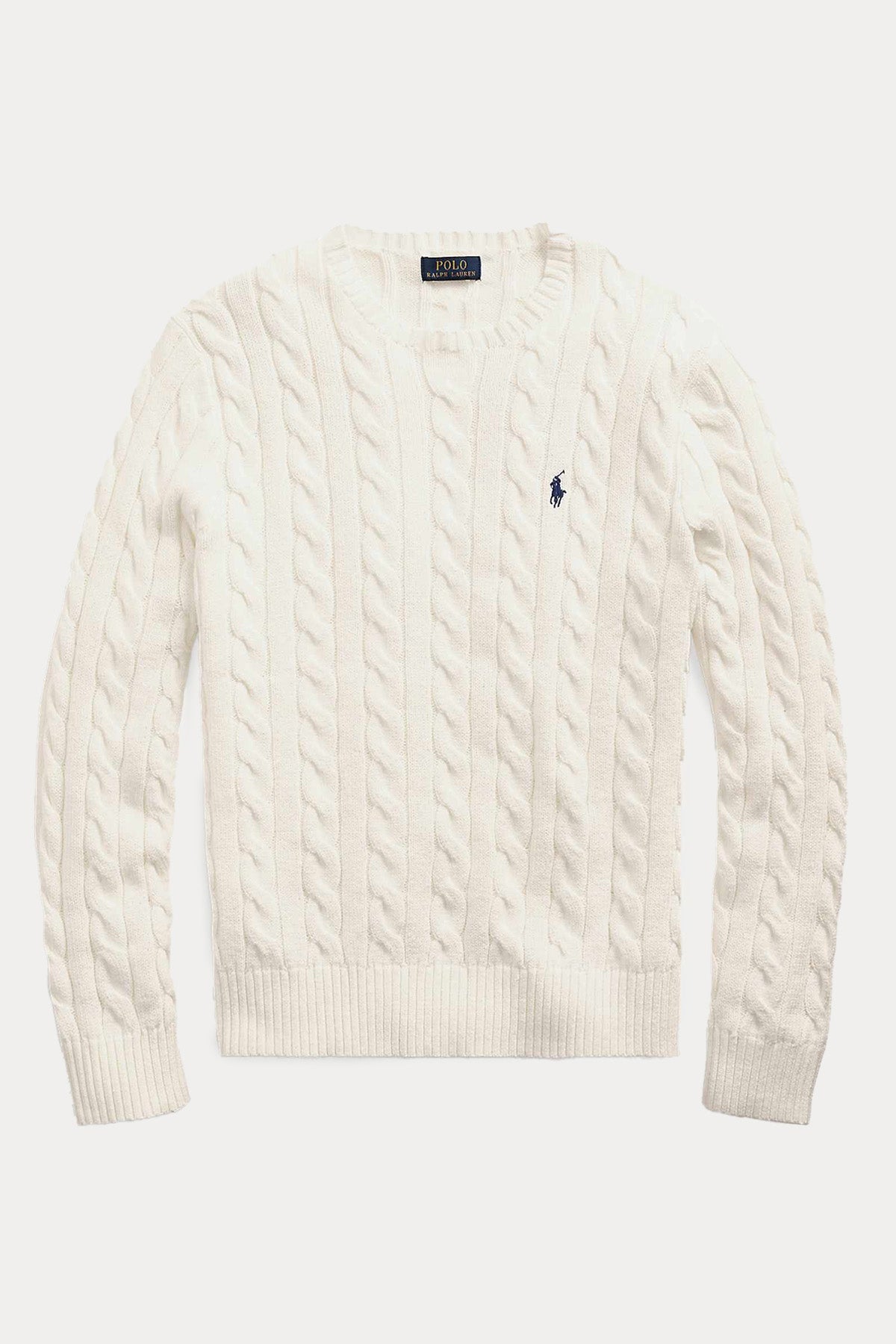 Polo Ralph Lauren Yuvarlak Yaka Saç Örgü Triko