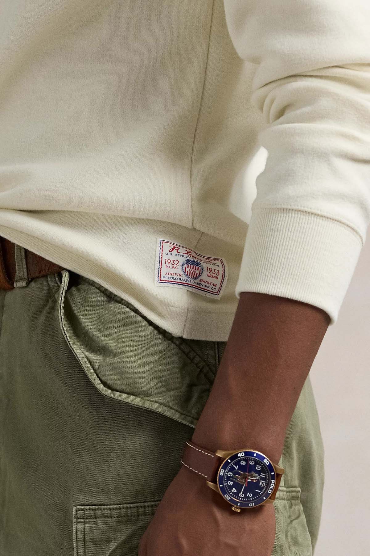 Polo Ralph Lauren Düğmeli Yuvarlak Yaka Sweatshirt